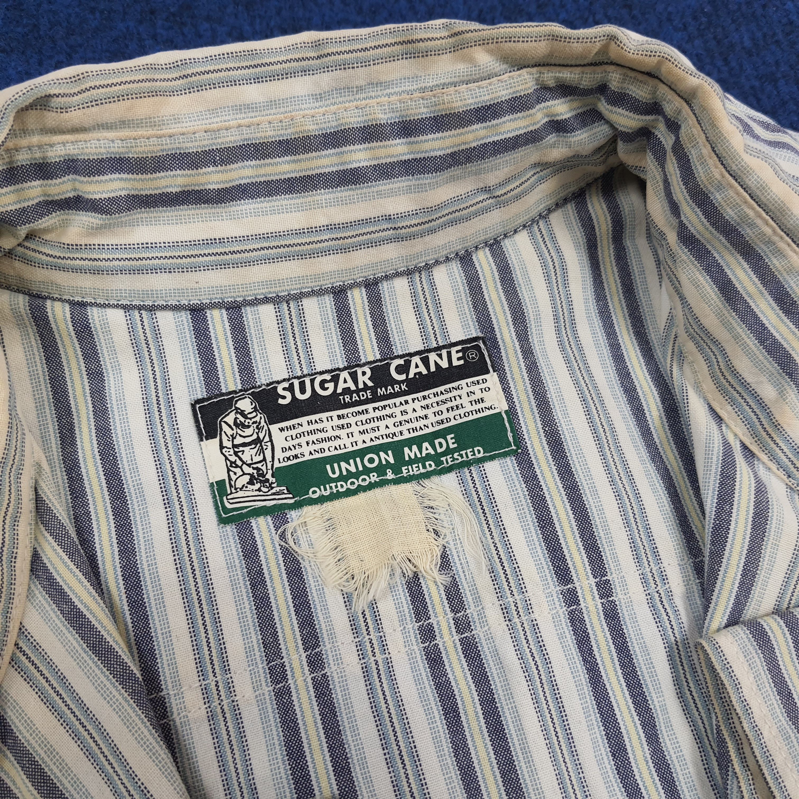 Sugar Cane Vintage Sugar Cane Striped Retro Button Up Shirt C299N26 Size US M / EU 48-50 / 2 - 5 Thumbnail