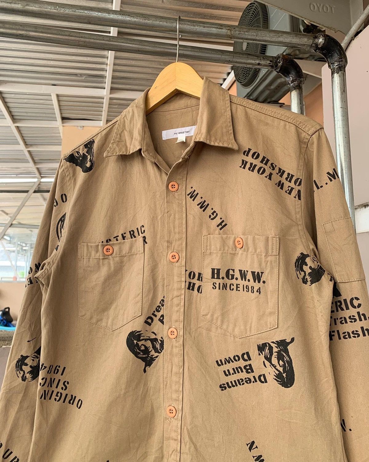 Hysteric Glamour Hysteric glamour " mr weather " work shirt Size US L / EU 52-54 / 3 - 3 Thumbnail