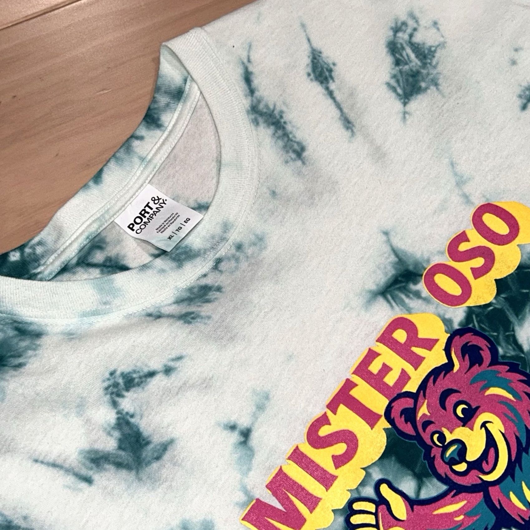 Port & Company Mister Oso Phish Phans 2025 Boulder Tee Tie Dye Shirt XL Men Green Tie Dye Logo Crew Neck Short Sleeve Graphic Print Tee Port & Company Size US XL / EU 56 / 4 - 3 Thumbnail