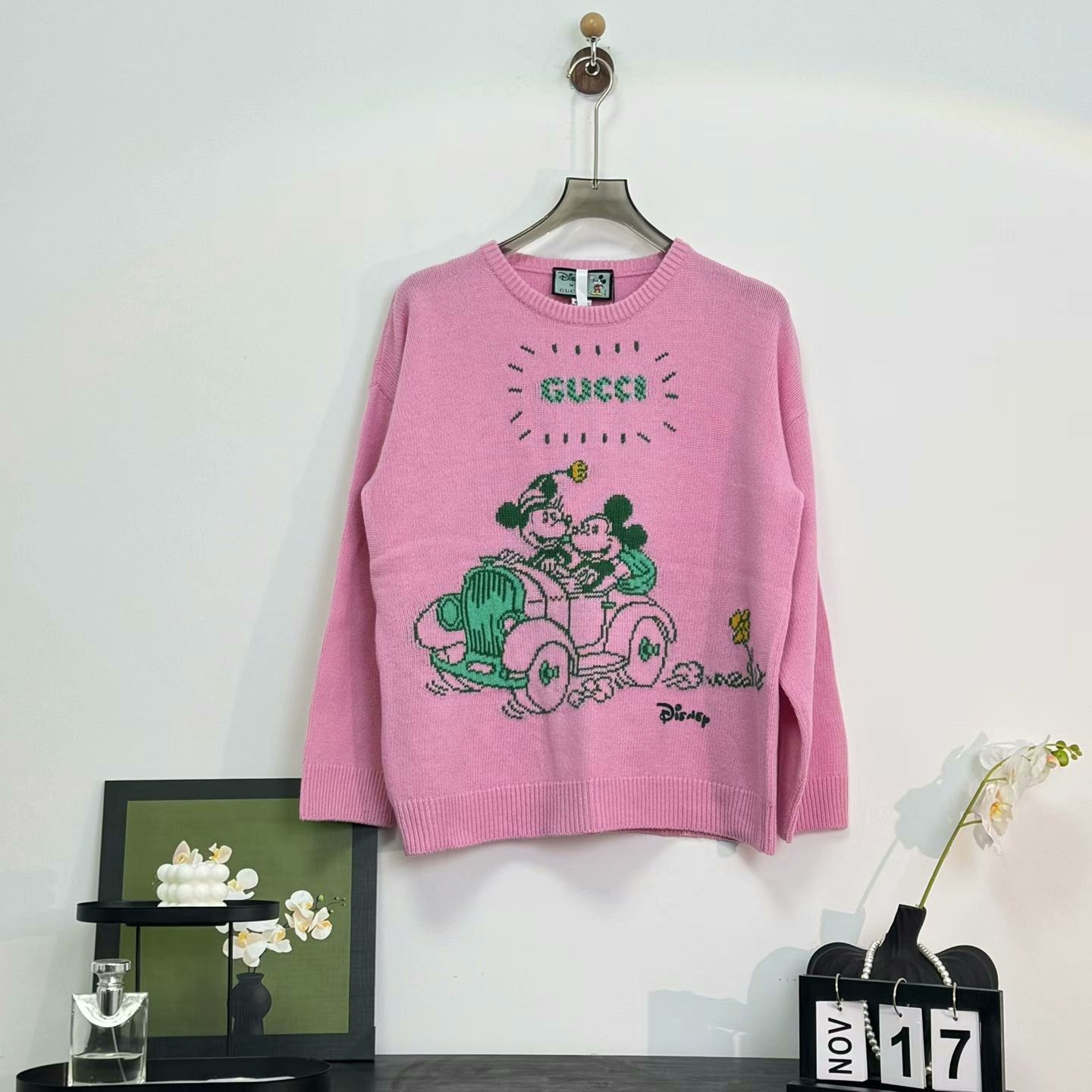 Gucci pink gucci disney logo wool knit sweater Size M / US 6-8 / IT 42-44 - 1 Thumbnail