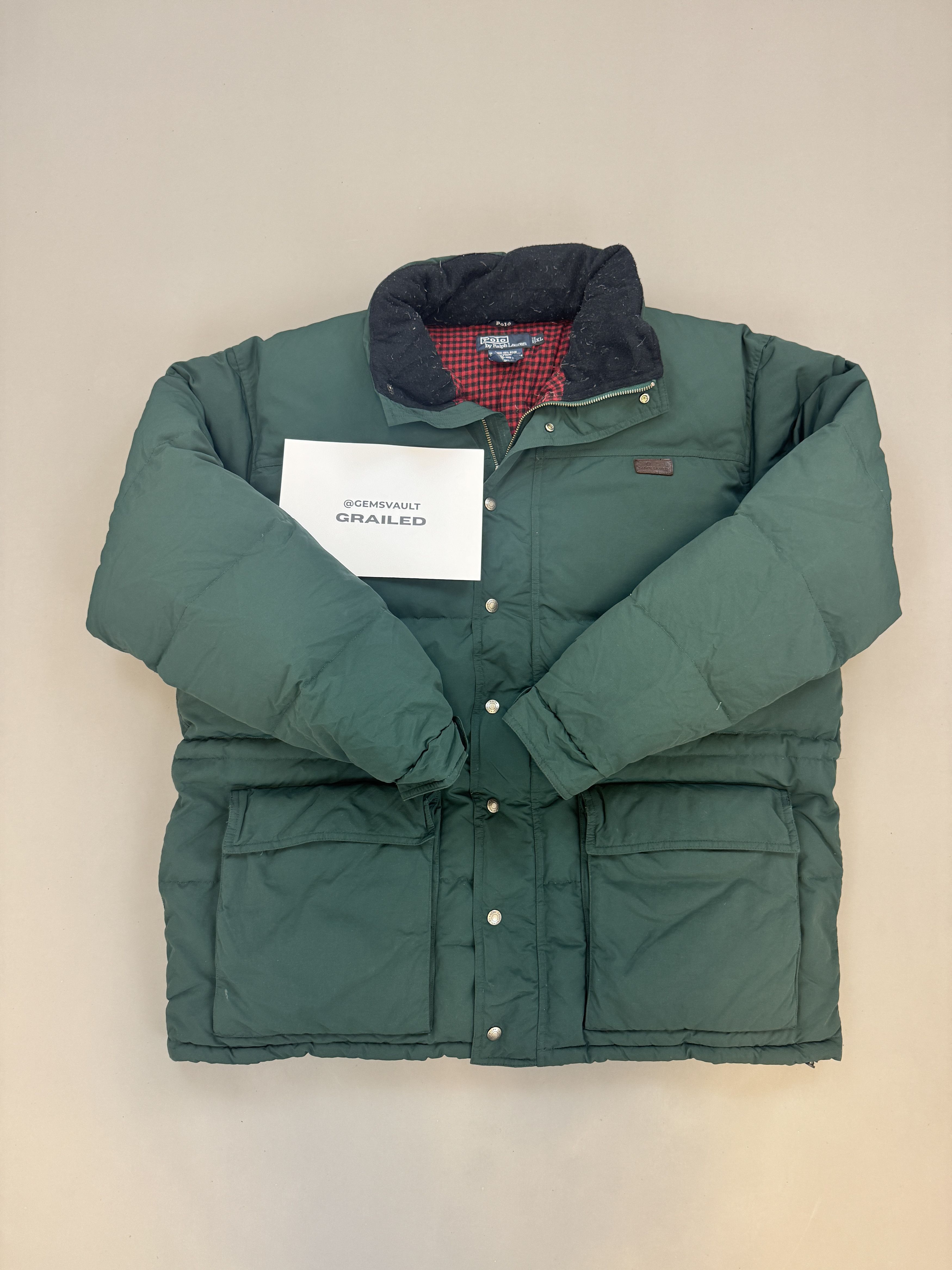 Polo Ralph Lauren Vintage Ralph Lauren Forest Green Puffer Parka Size US XL / EU 56 / 4 - 5 Thumbnail