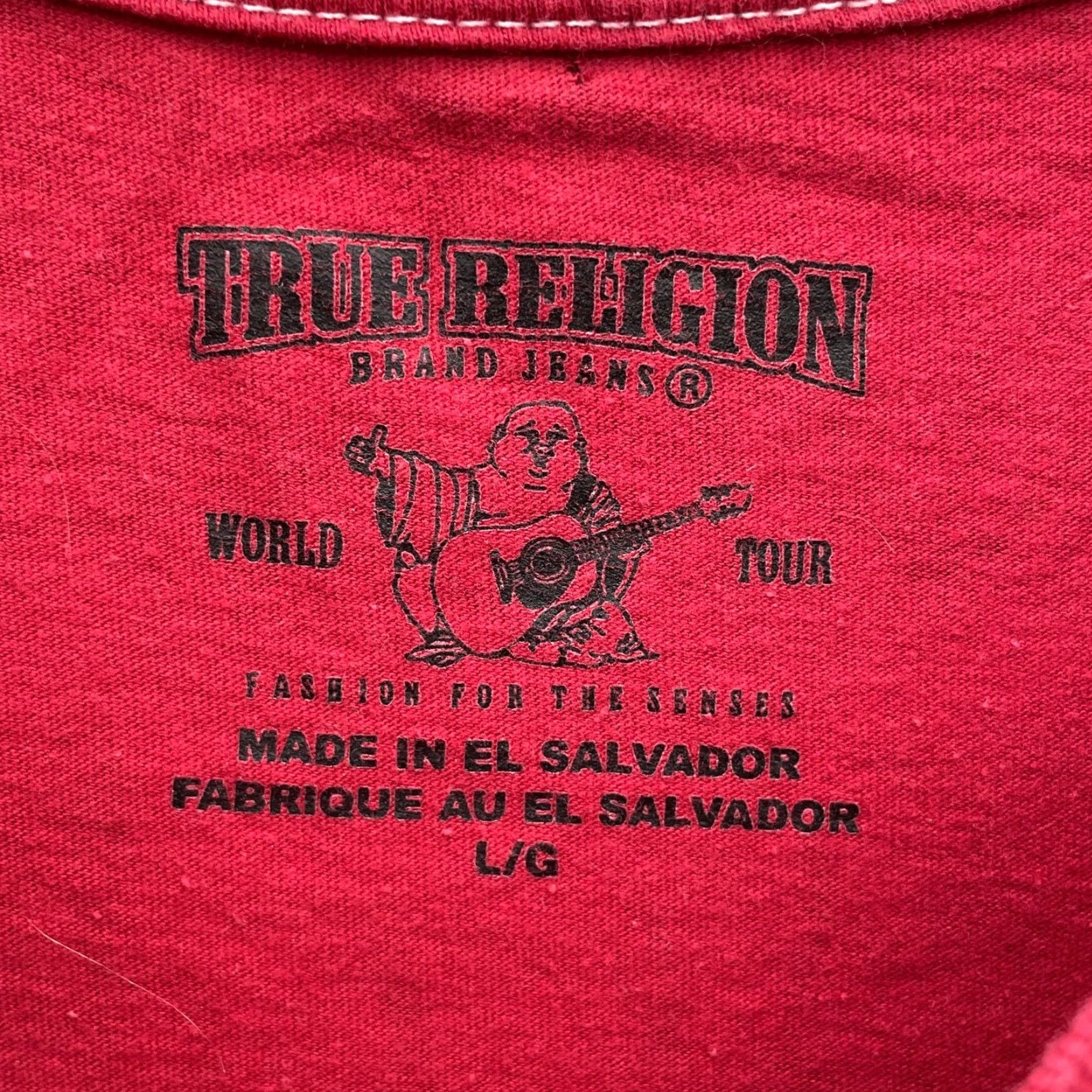 True Religion True Religion T-Shirt Large Red Graffiti Graphic Designer Grunge Rock Y2k Skate Shirt Mens L Red Graphic Print 90's Theme Size US L / EU 52-54 / 3 - 4 Thumbnail