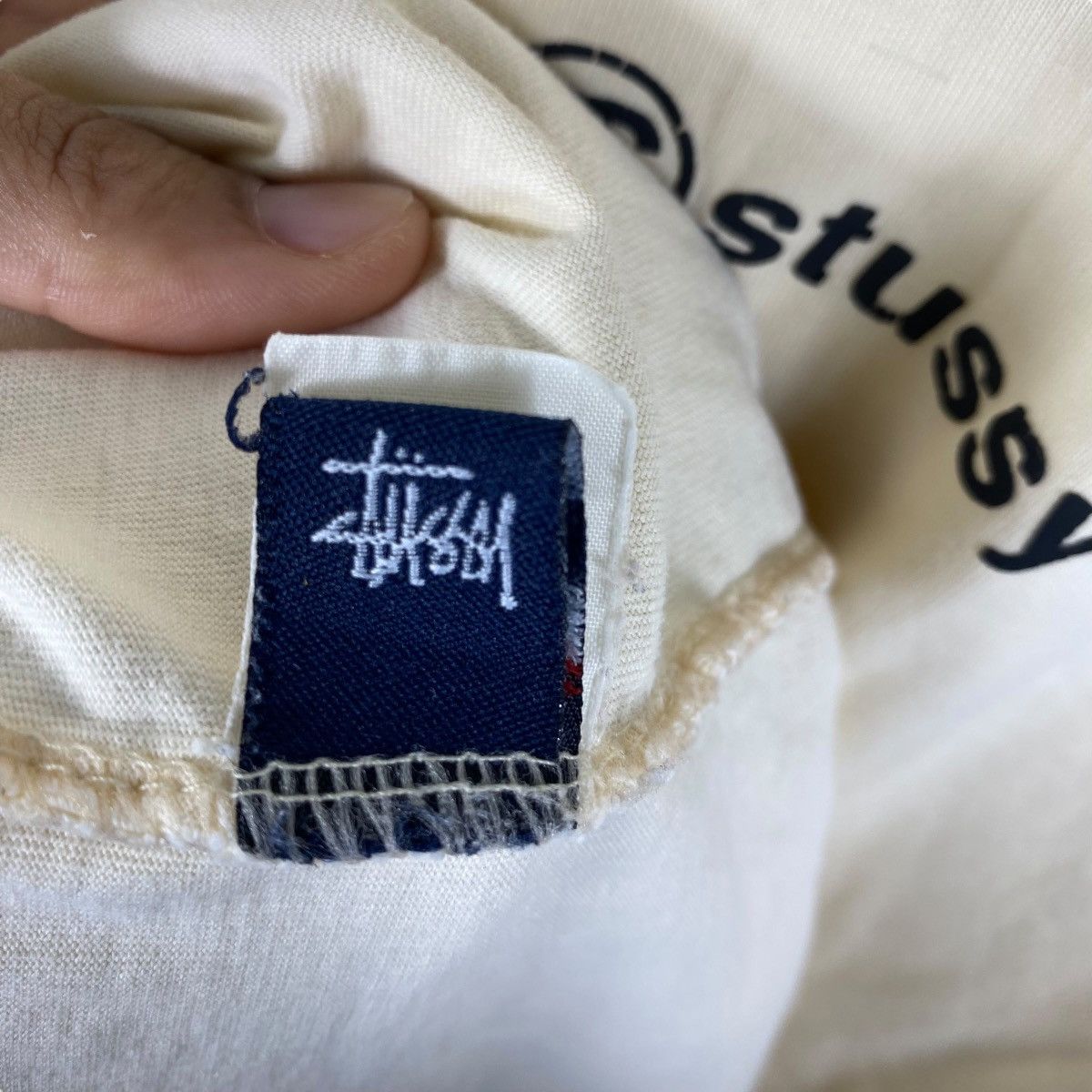 Stussy Vintage 90's STUSSY Logo Graphic Distressed Tee Shirt Medium Size US M / EU 48-50 / 2 - 8 Thumbnail