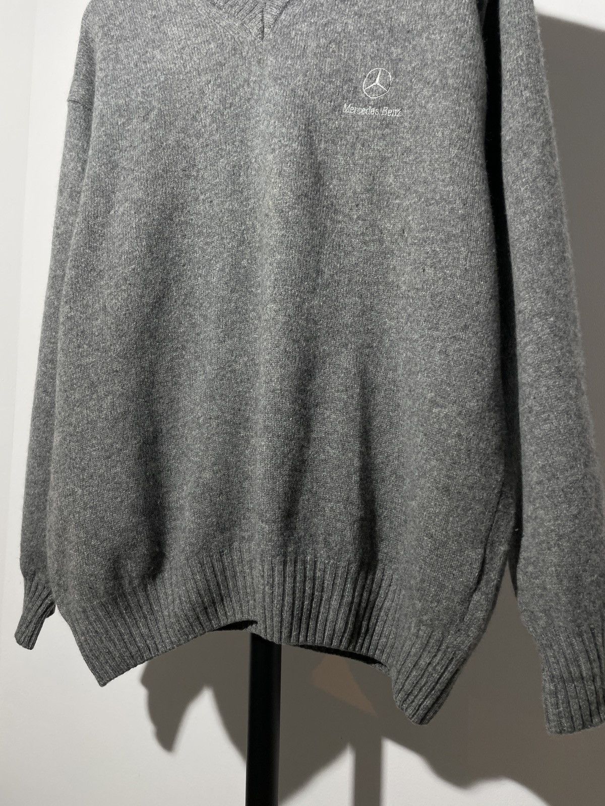 Mercedes-Benz × Vintage Vintage Mercedes Benz Wool V-Neck Sweater Size US M / EU 48-50 / 2 - 3 Thumbnail