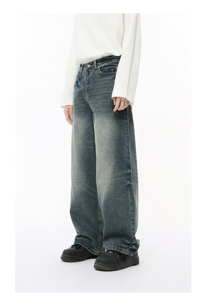 Vintage Men's American High-Street Retro Loose-Fit Washed Jeans Size US 32 / EU 48 - 5 Thumbnail