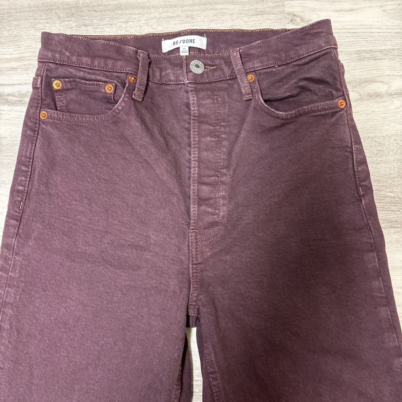 RE/DONE Anthropologie RE/DONE Jeans Womens 27 70s Ultra High Rise St Size 27" / US 4 / IT 40 - 5 Thumbnail