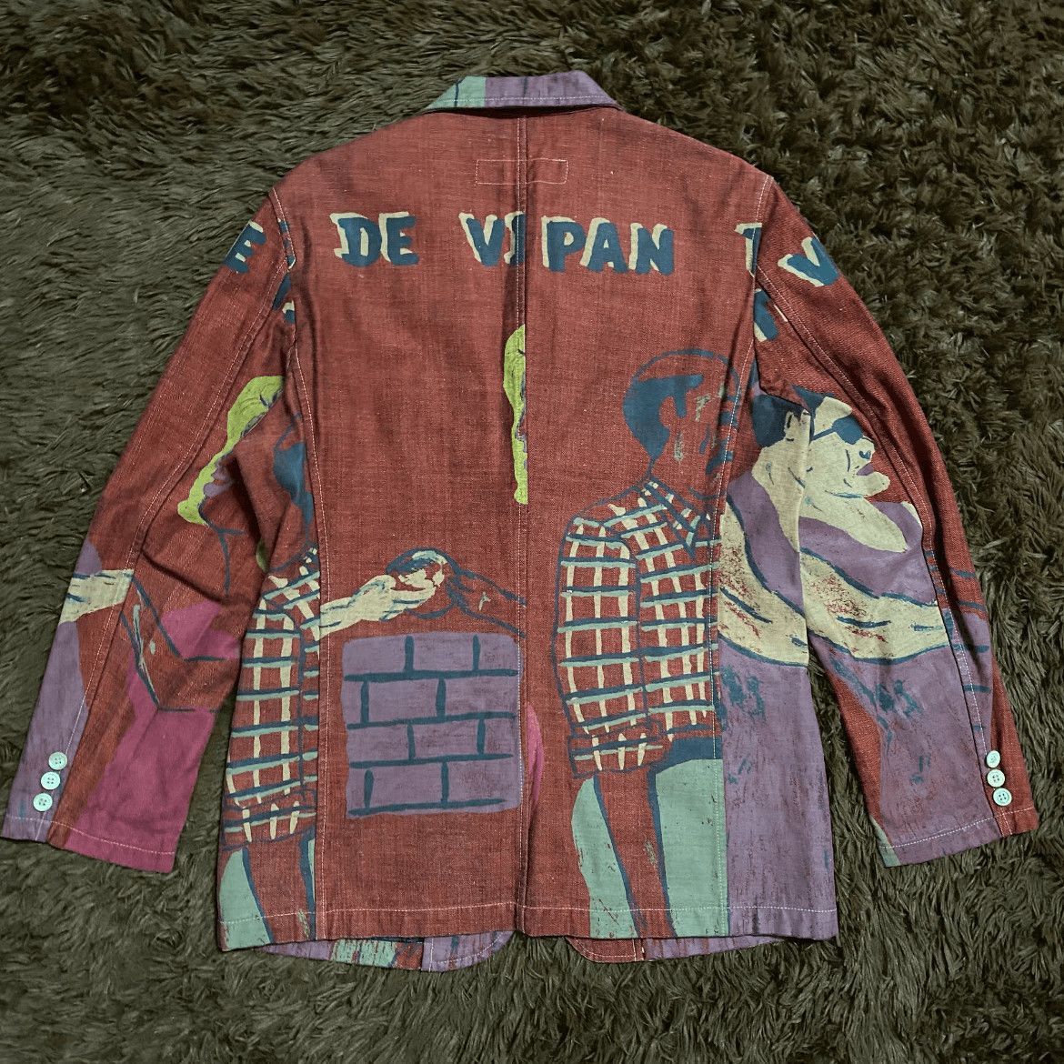 Comme des Garcons Homme Plus Comme Des Garcons Homme 03ss Cube Archive Denim Blazer-2508 Size US M / EU 48-50 / 2 - 2 Thumbnail