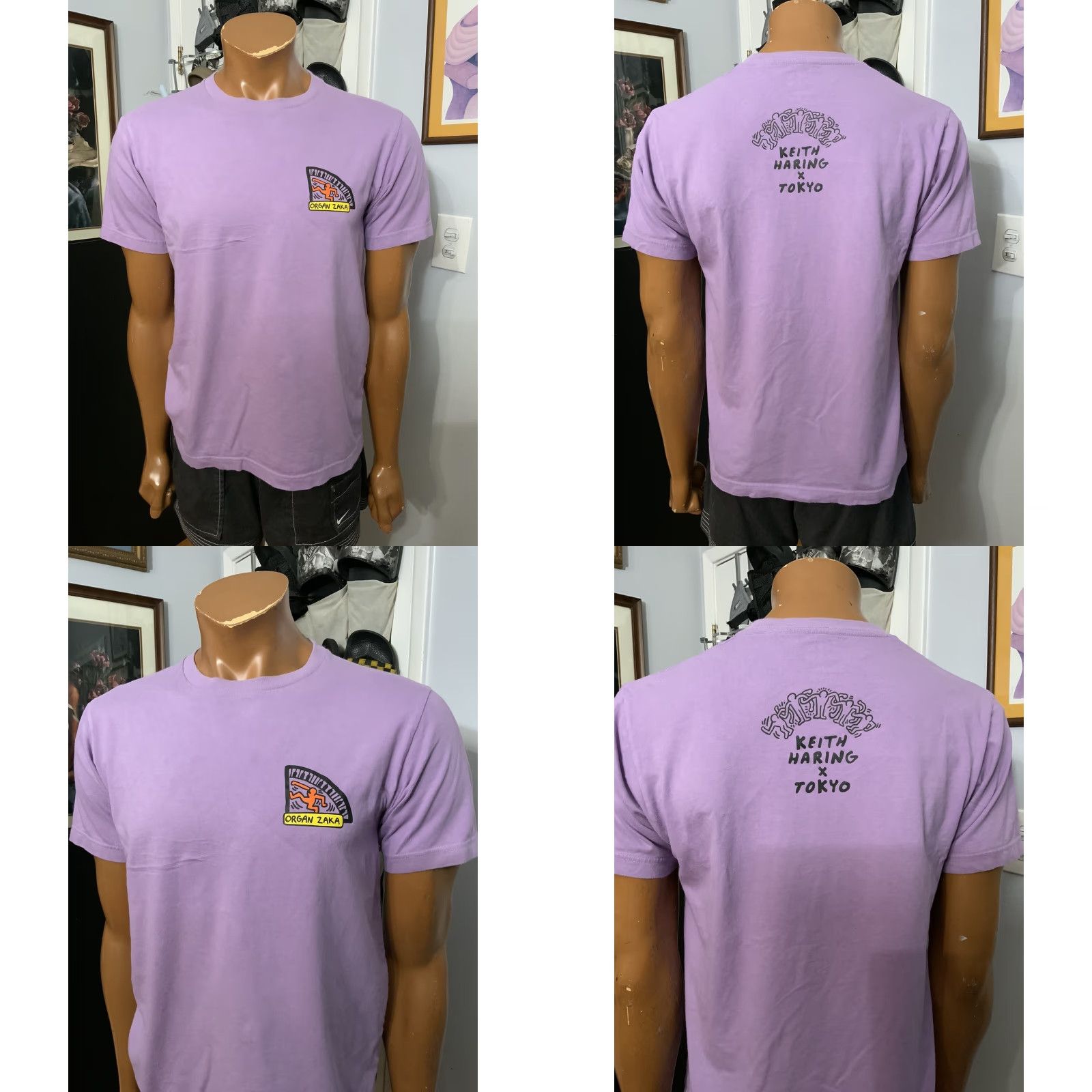 Uniqlo VINTAGE Uniqlo X Keith Haring Organ Zaka Tokyo Pop Art Purple Crewneck T-Shirt Sz. S Mens Purple Crew Neck T-Shirt 90s/Pop Art Size US S / EU 44-46 / 1 - 8 Thumbnail