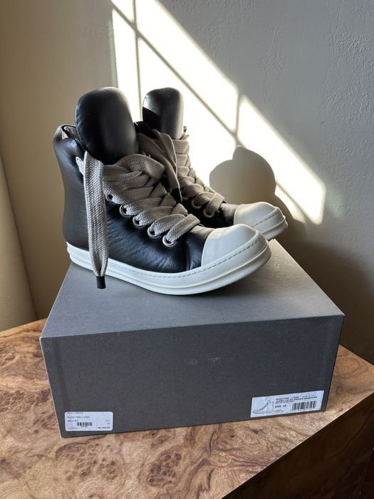 関税・送料込 Rick owens Jumbo laces padded スニーカー 