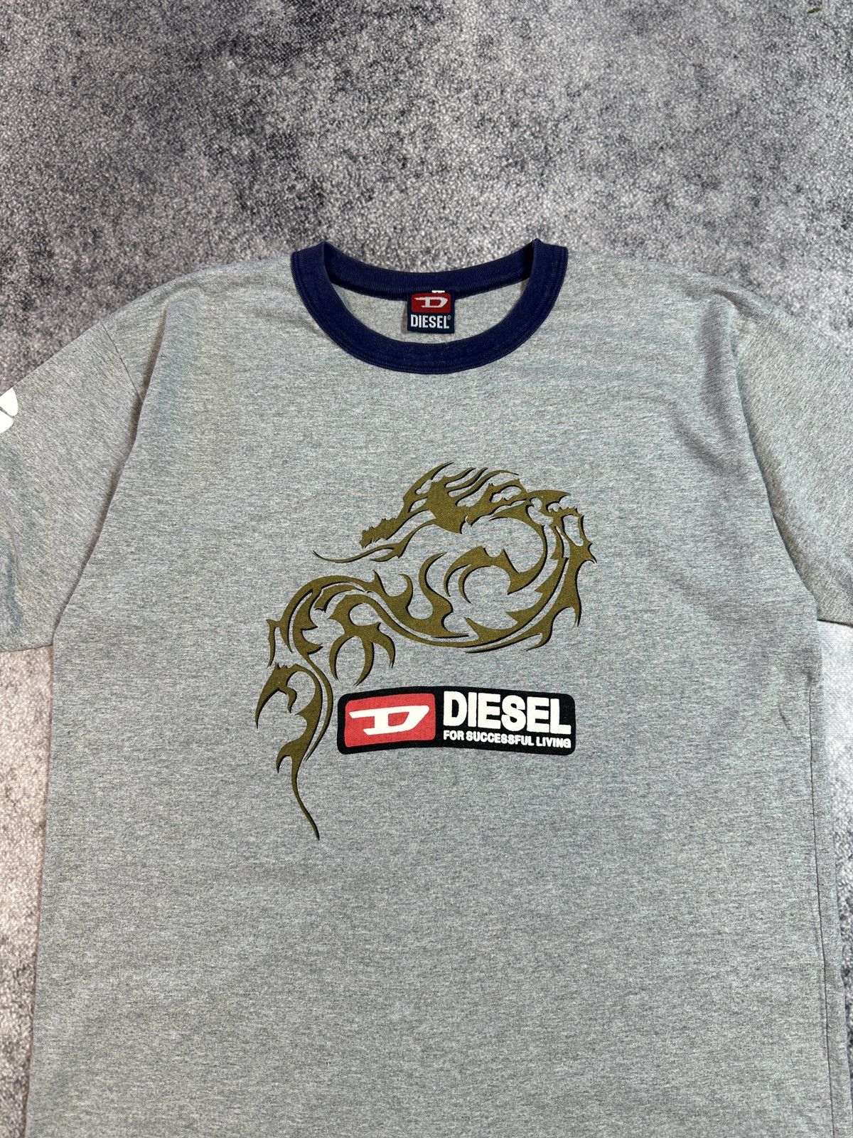 Diesel Vintage Diesel Dragon Big Logo Rare Streetwear Casual Y2K L Size US L / EU 52-54 / 3 - 2 Thumbnail