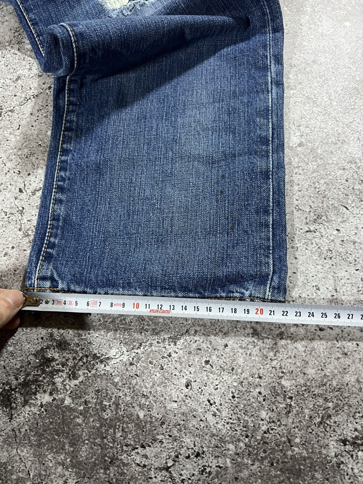 Levi's Vintage Levis Bootcut 505 Jeans Light Blue Faded Distressed Size US 36 / EU 52 - 11 Thumbnail