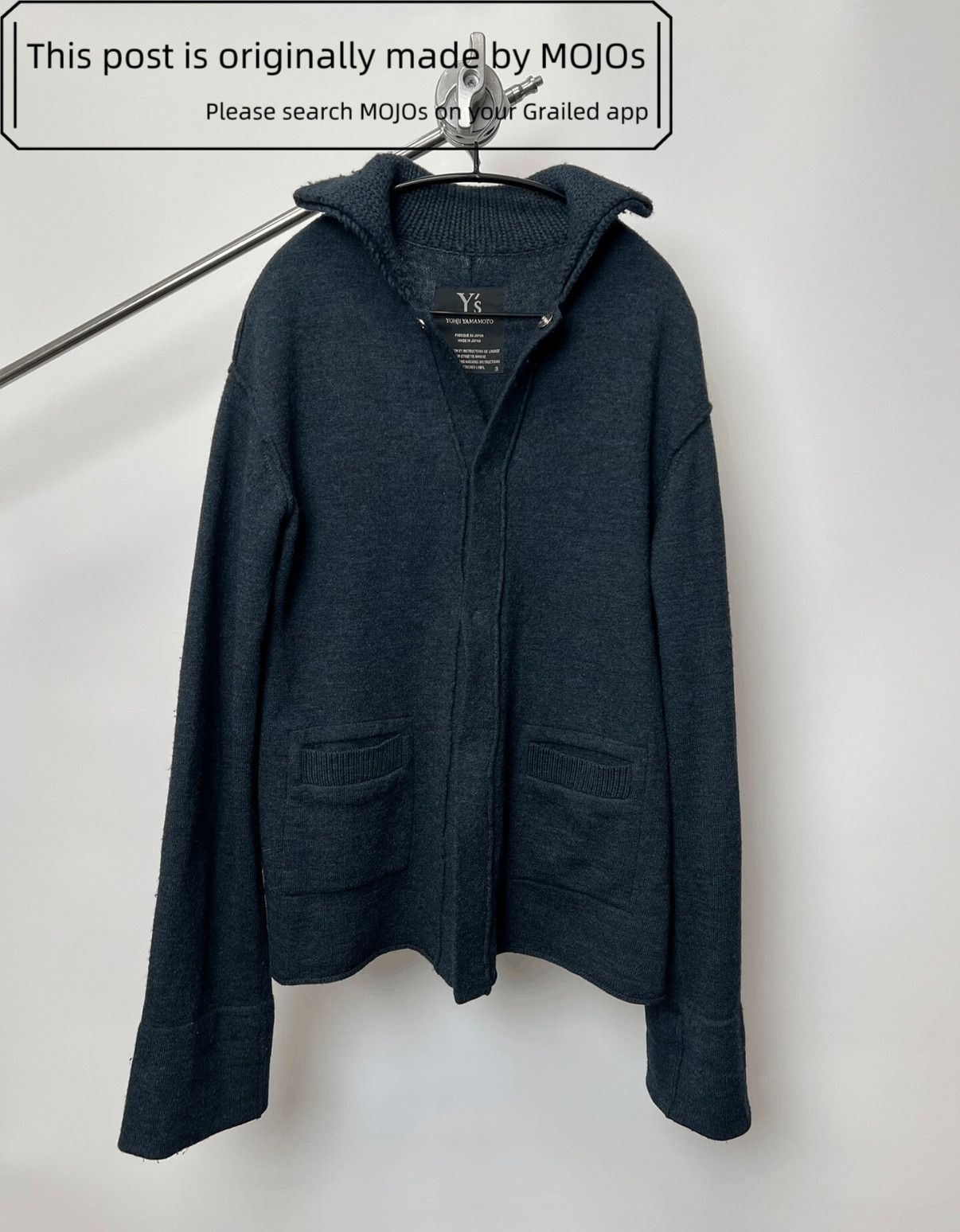 Sz 3 Yohji Yamamoto Y's Knitwear Cardigan Mojos20071214