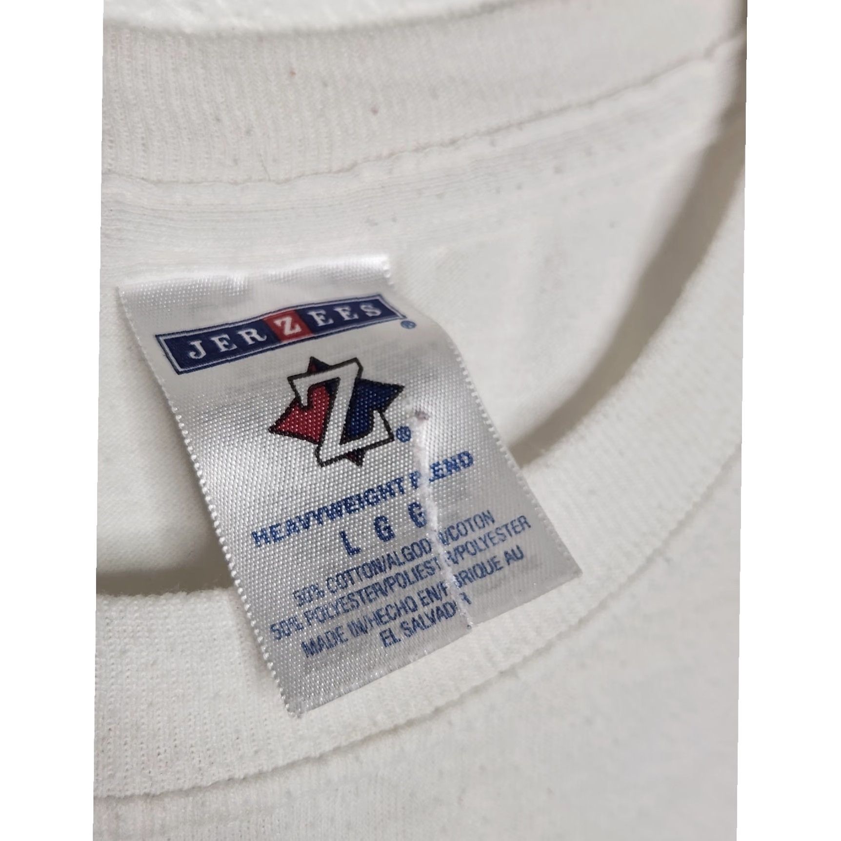Jerzees VINTAGE New York Tourist Destination Shirt Art Peace Smiley Statue Liberty L Unisex Adults L White Jerzees Shirt Size US L / EU 52-54 / 3 - 5 Thumbnail