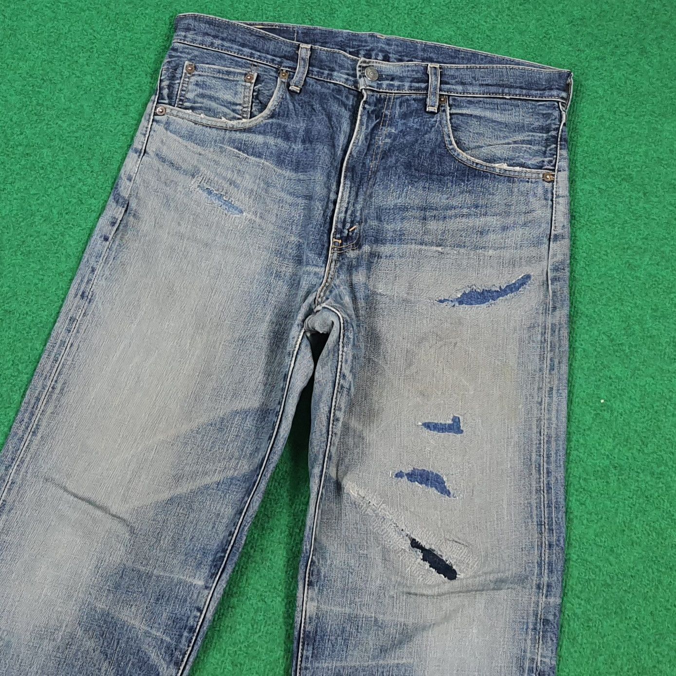Levi's Vintage Levi's 90s 502 Big E Selvedge Denim Jeans E1N33 Size US 34 / EU 50 - 2 Thumbnail