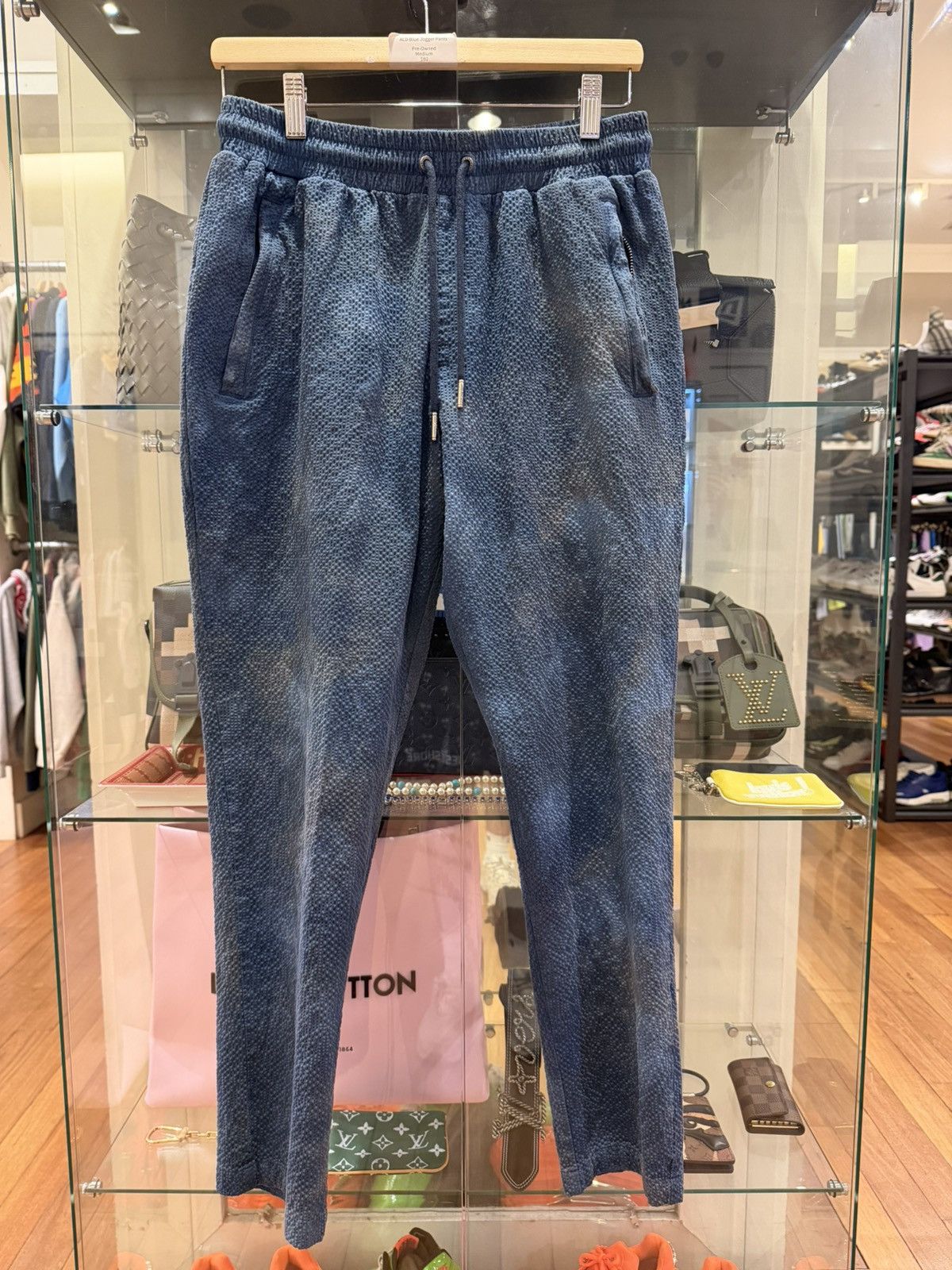 Aime Leon Dore Aime Leon Dore Textured Lounge Pants - Faded Blue Size US 30 / EU 46 - 1 Thumbnail