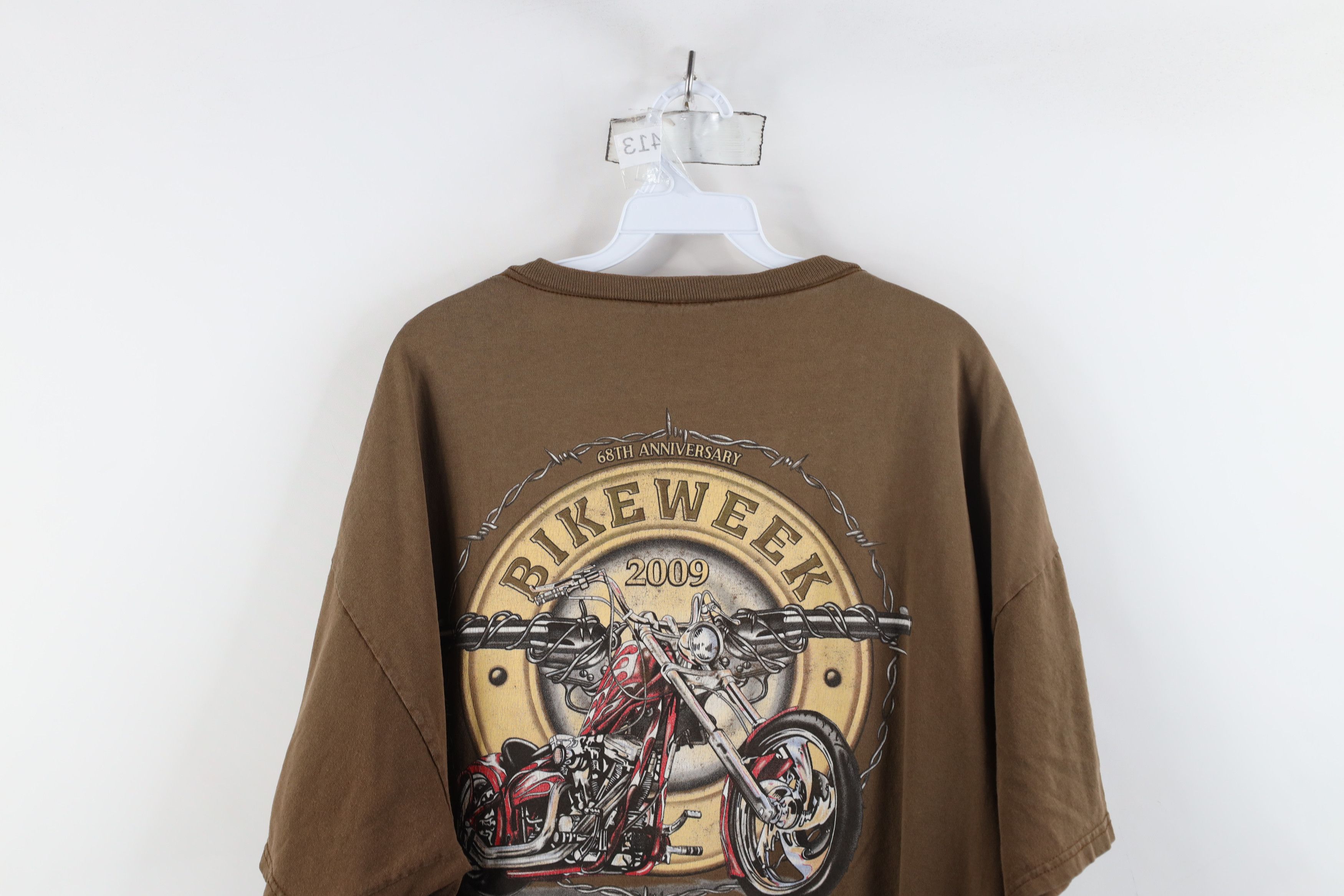 Vintage Vintage Y2K Daytona Bike Week Tribal Barbed Wire T-Shirt Size US XXL / EU 58 / 5 - 13 Thumbnail