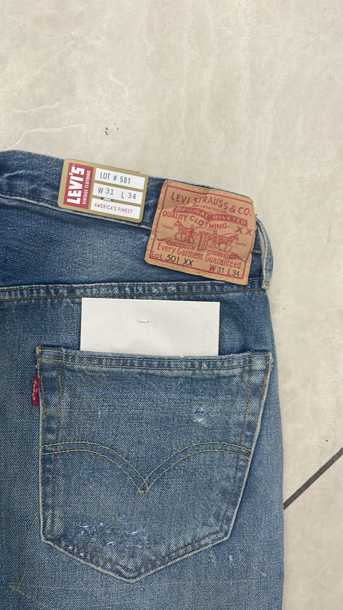 Levi's Vintage Clothing LVC Levi's Vintage Clothing 1955 501XX BigE Selvedge Jeans Size US 31 - 8 Thumbnail