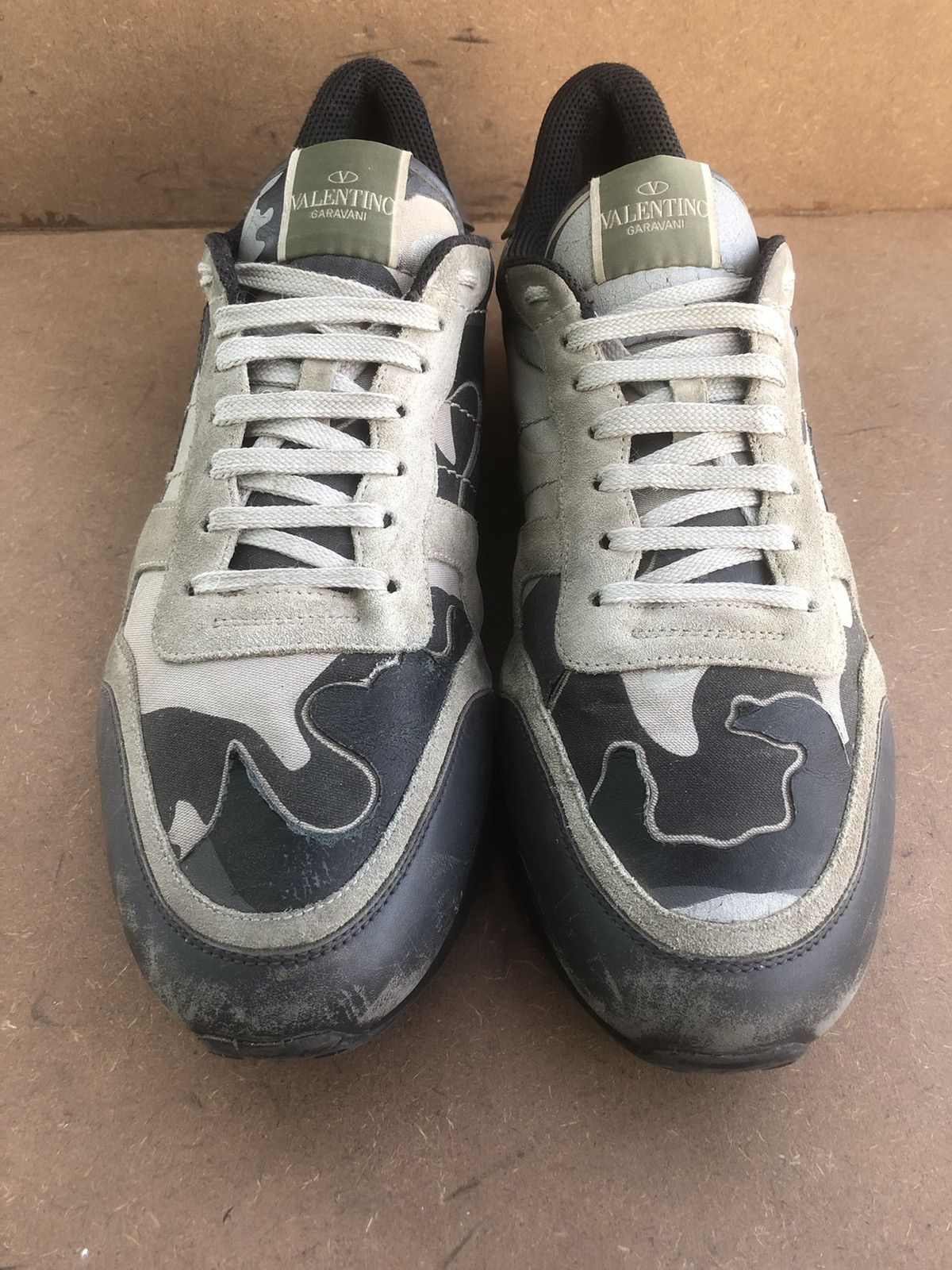 Valentino Valentino Garavani Grey Leather Men’s Sneakers Size 45 Size US 11 / EU 44 - 1 Thumbnail
