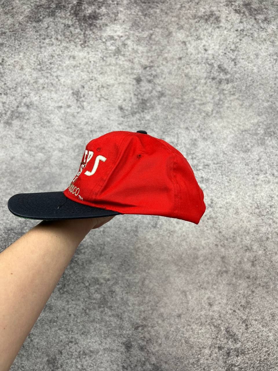 NFL NWT San Francisco 49ers NFL Red Snapback Vintage 90s Cap VTG Size ONE SIZE - 6 Thumbnail