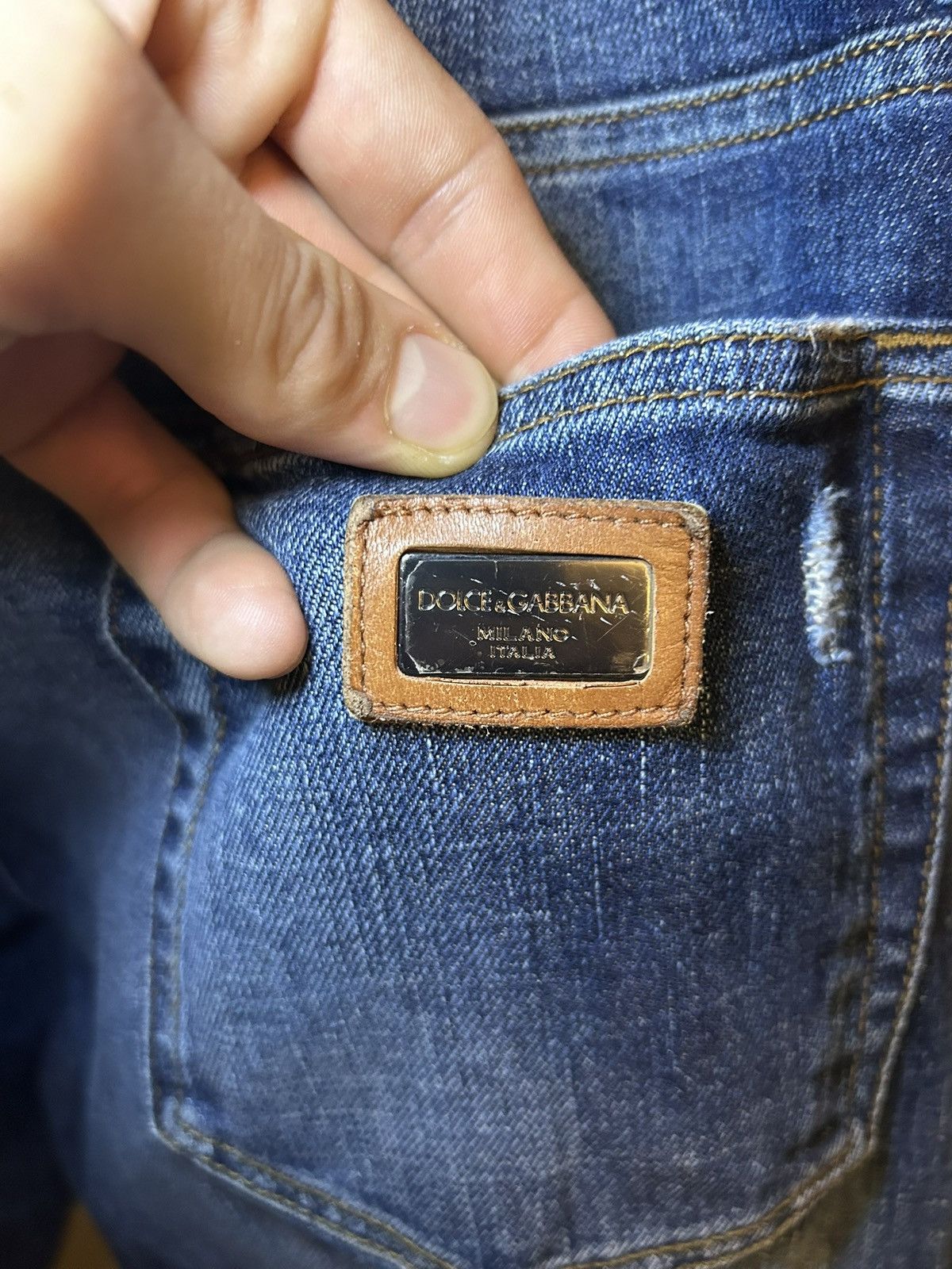 Dolce & Gabbana Vintage Dolce and Gabbana distressed slim skinny jeans Size US 34 / EU 50 - 6 Thumbnail