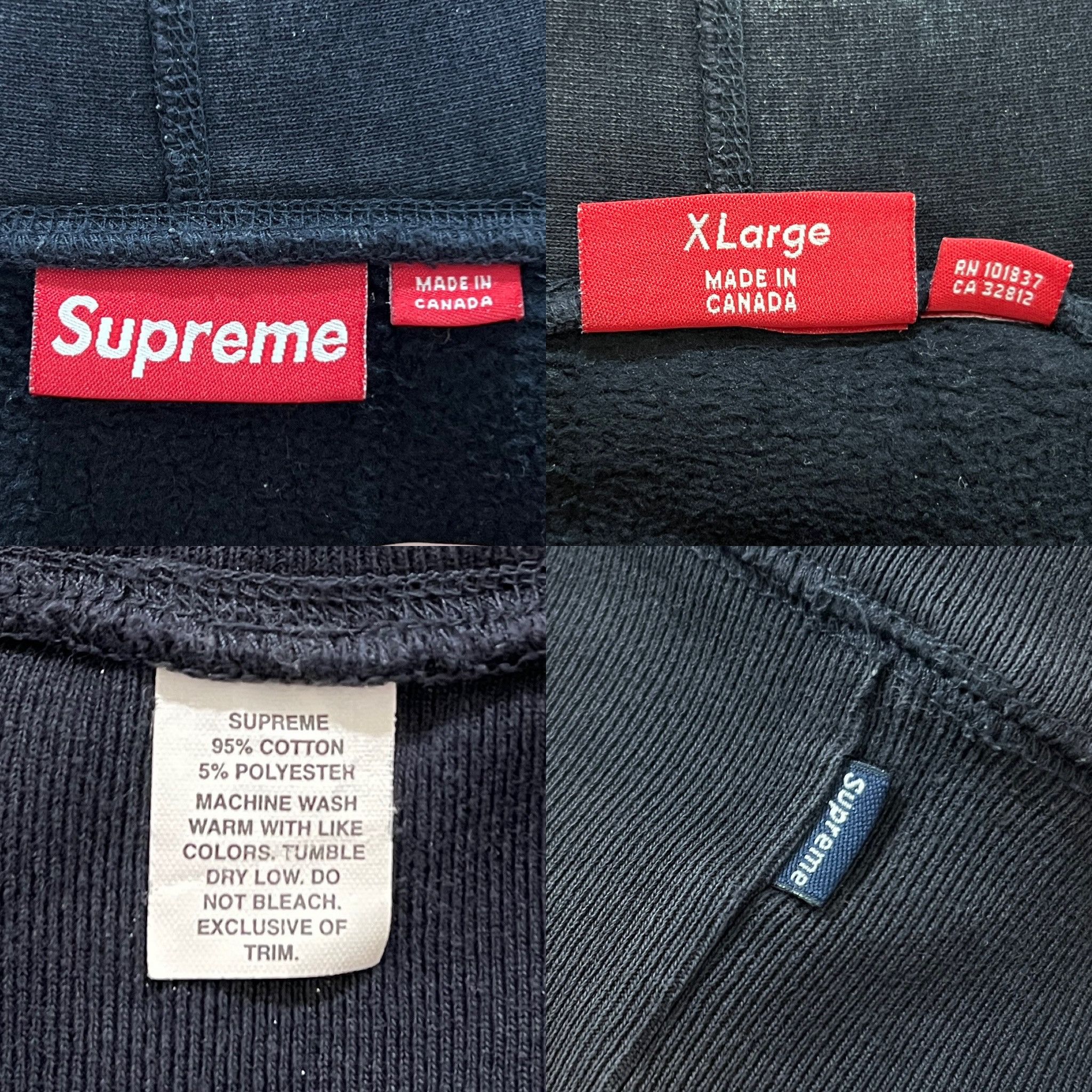 Supreme Supreme 2003 Box Logo Hoodie Navy On Navy Size US XL / EU 56 / 4 - 6 Thumbnail