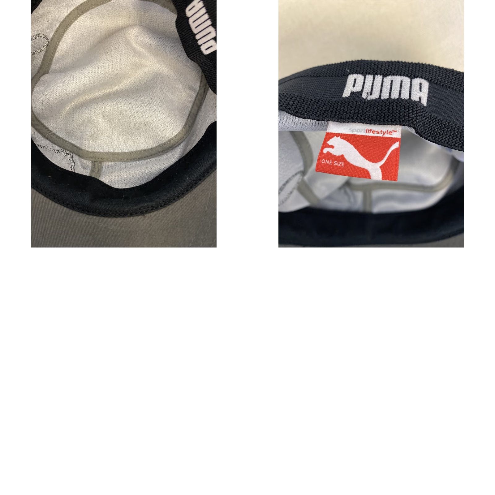 Puma PUMA Gray Baseball Cap Logo Off Center L/XL Unisex Adults Size ONE SIZE - 8 Thumbnail