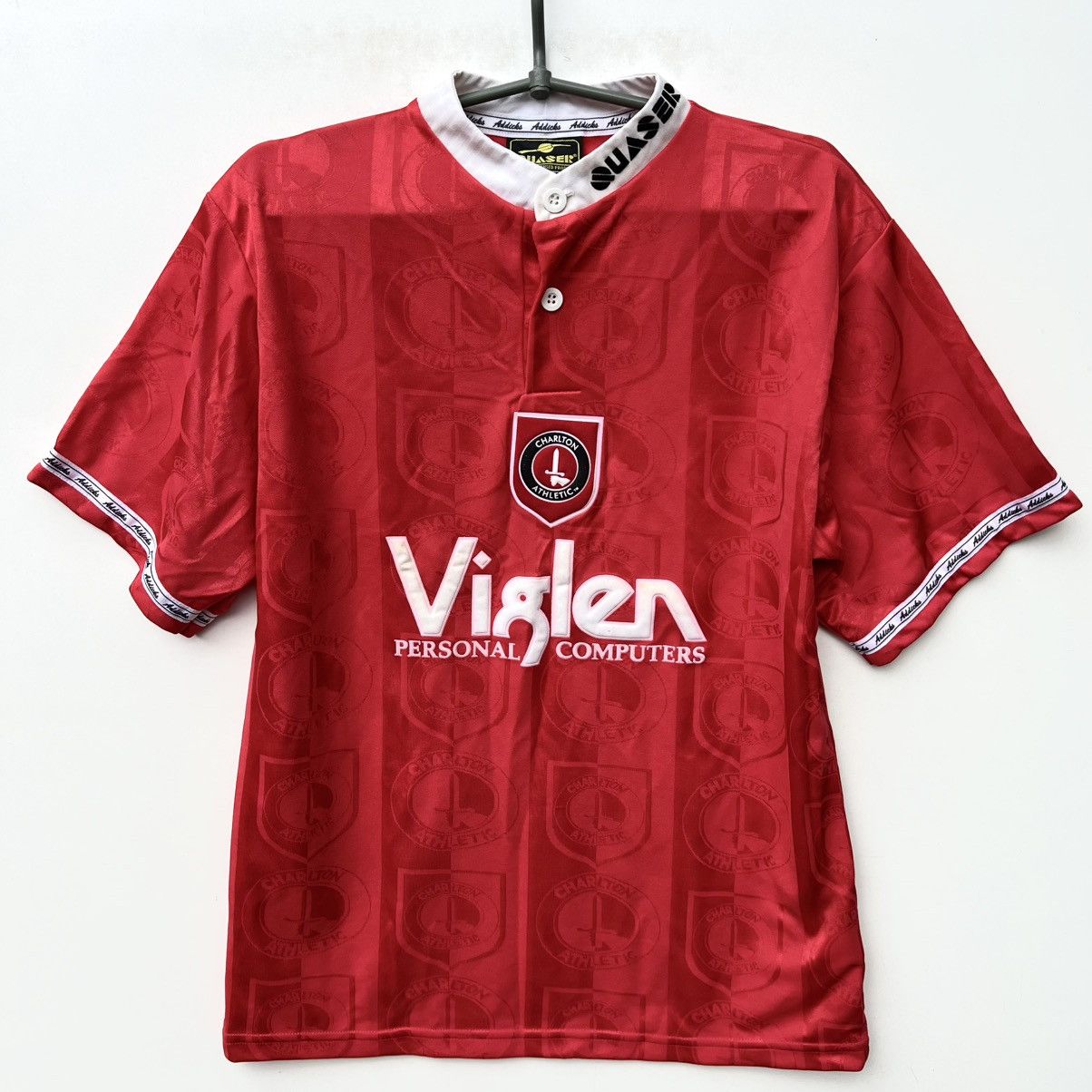 Vintage 1996 1998 Charlton Quaser Football Shirt soccer jersey Size US S / EU 44-46 / 1 - 1 Thumbnail