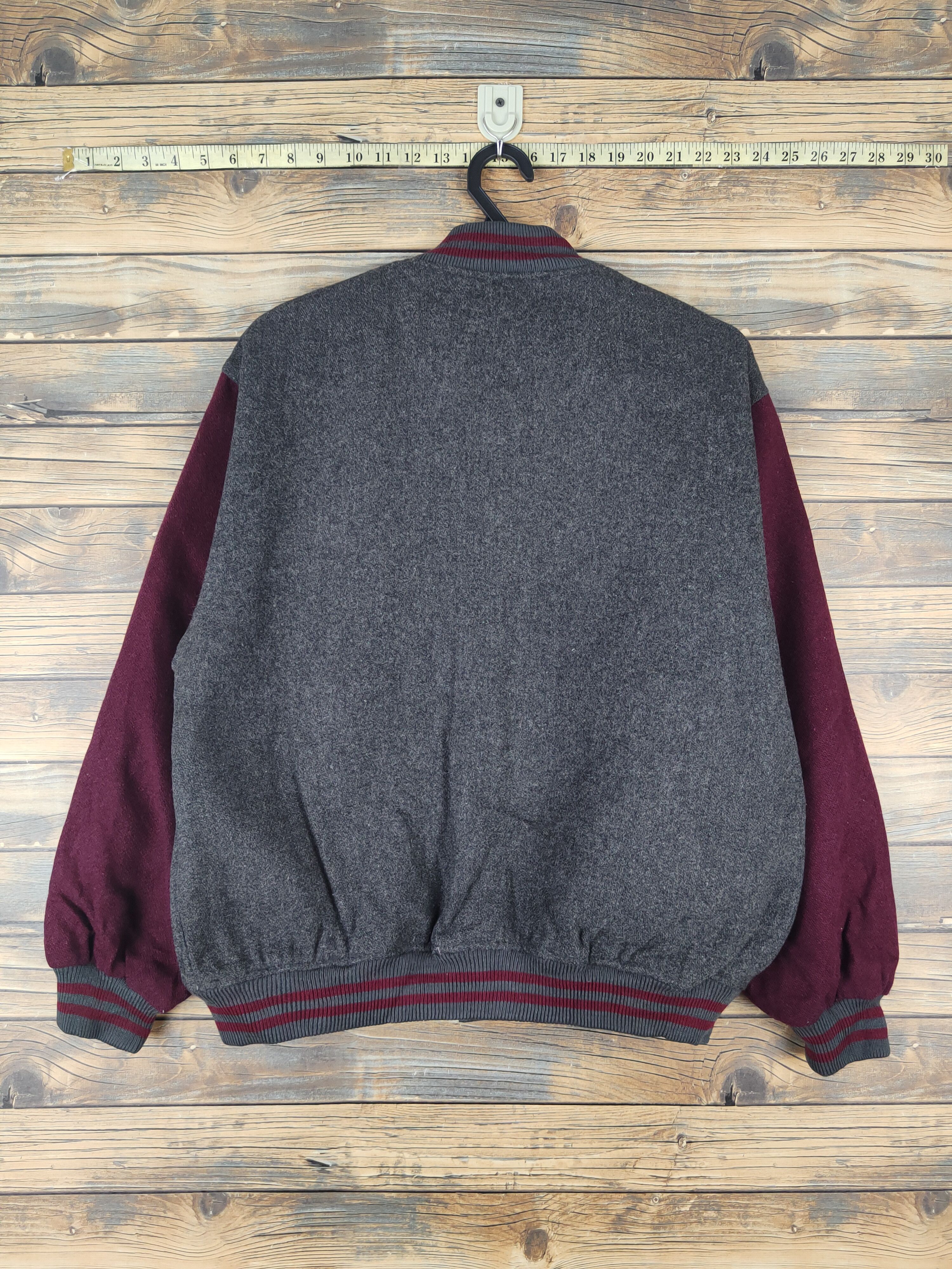 Japanese Brand B.V.D Dark Gray vintage Varsity Jackets #W1075 Size US L / EU 52-54 / 3 - 8 Thumbnail