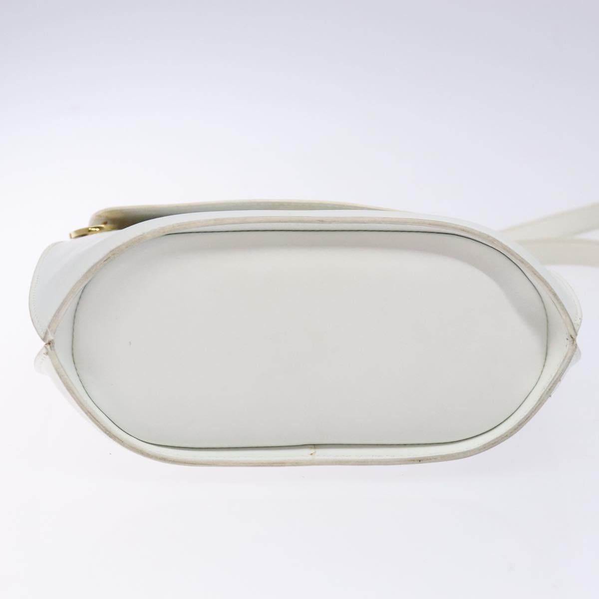Celine CELINE Shoulder Bag Leather Gold White Size ONE SIZE - 9 Thumbnail