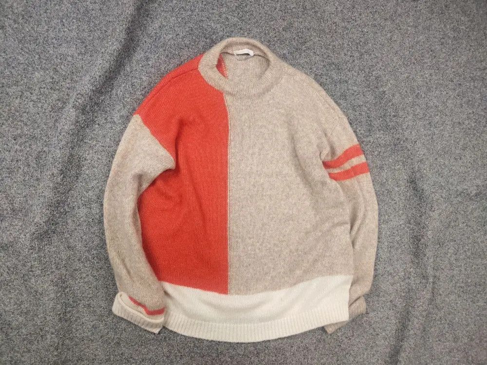 Hugo Boss Hugo Boss Alpaca Wool Blend loose sweater with colorful Size S / US 4 / IT 40 - 2 Thumbnail