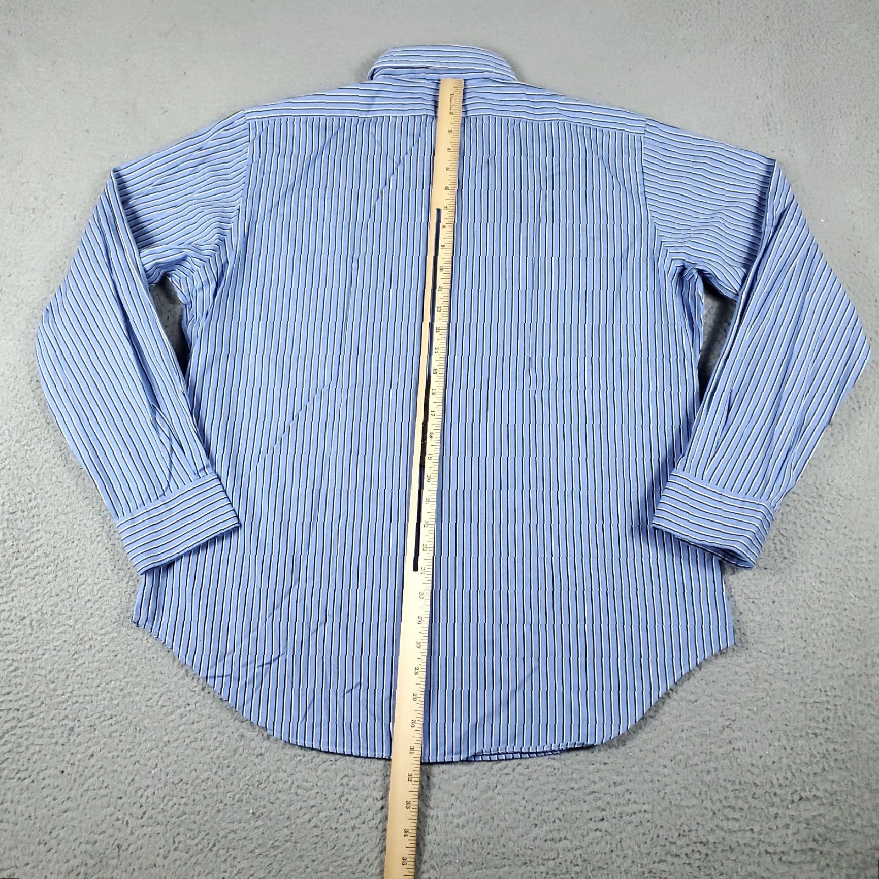 Ralph Lauren Ralph Lauren Shirt Mens Large Blue Striped Button Up Long Sleeve Size US L / EU 52-54 / 3 - 3 Thumbnail