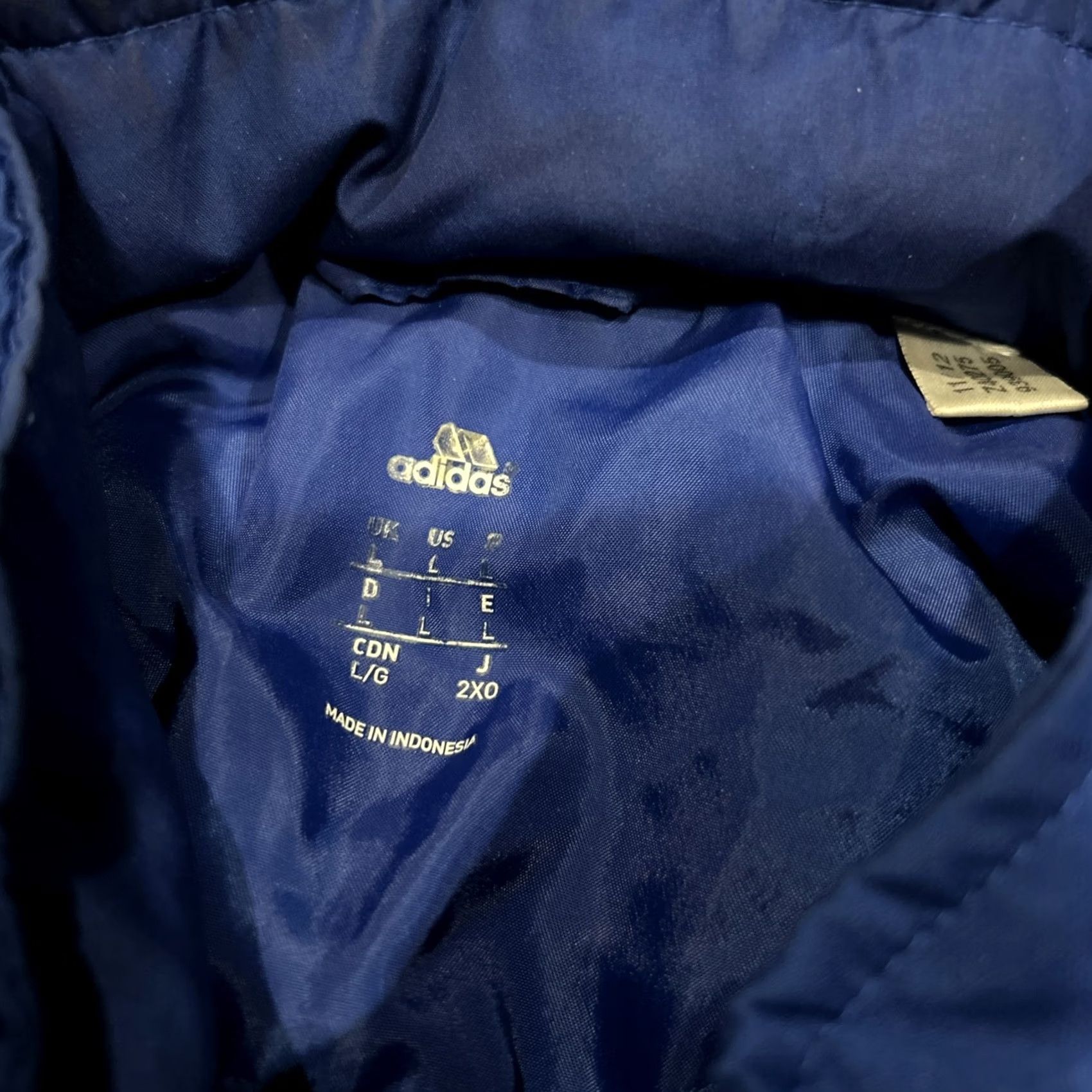 Adidas Adidas Men’s L Softshell Hooded Track Jacket Blue Polyester Full Zip Jacket Mens L Blue Athletic Running & Jogging Size US L / EU 52-54 / 3 - 2 Thumbnail