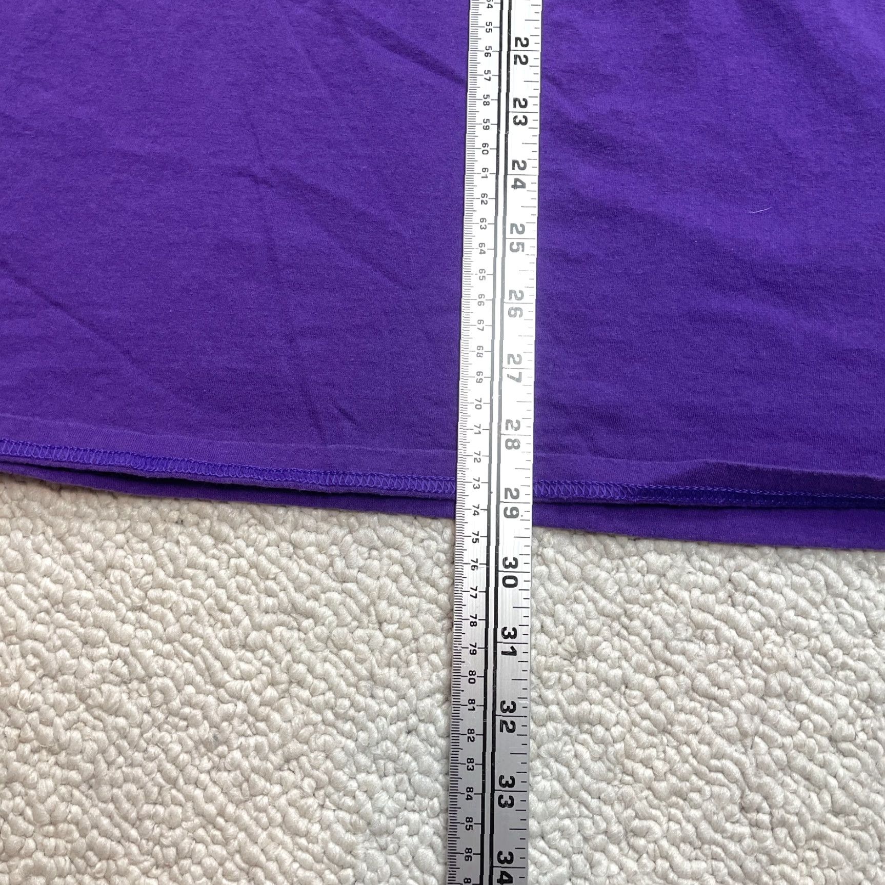Fruit Of The Loom Fruit of the Loom Shirt Adult 4XL Purple Cotton Short Sleeve Crew Neck Logo Men Regular Vintage: No (But avoid N/A) Size US XXL / EU 58 / 5 - 7 Thumbnail