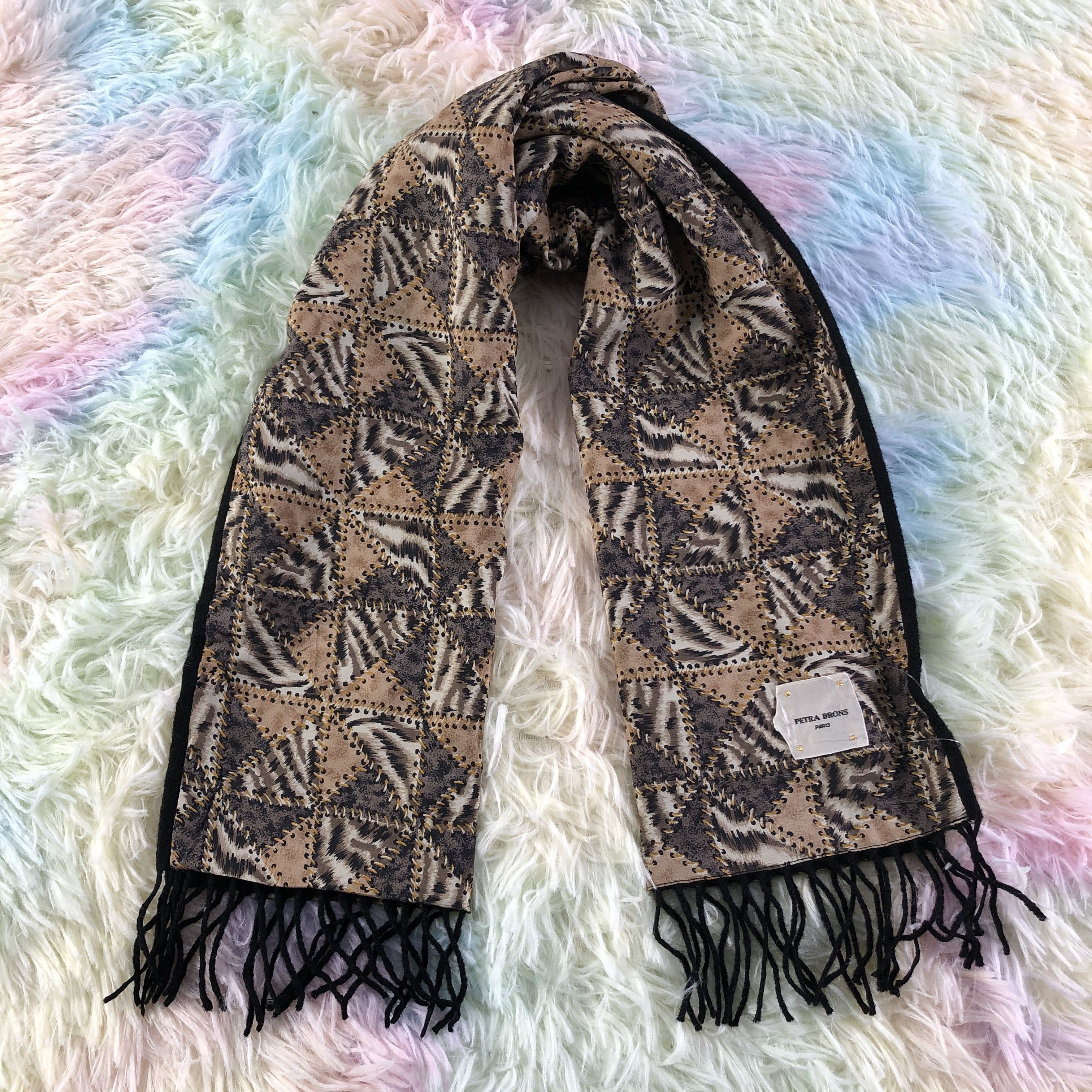 Vintage Petra Brons Scarf / Muffler / Neckwear - KM389 Size ONE SIZE - 1 Thumbnail