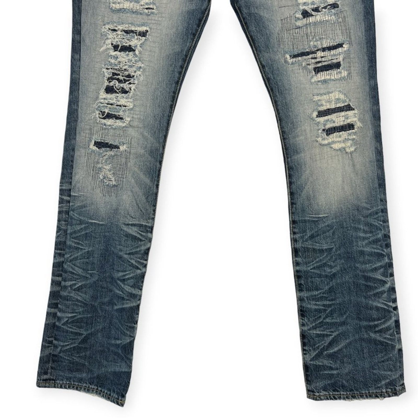 Prps PRPS Goods Demon Slim Jeans Size 36x34 Ripped Whiskered Size US 36 / EU 52 - 11 Thumbnail
