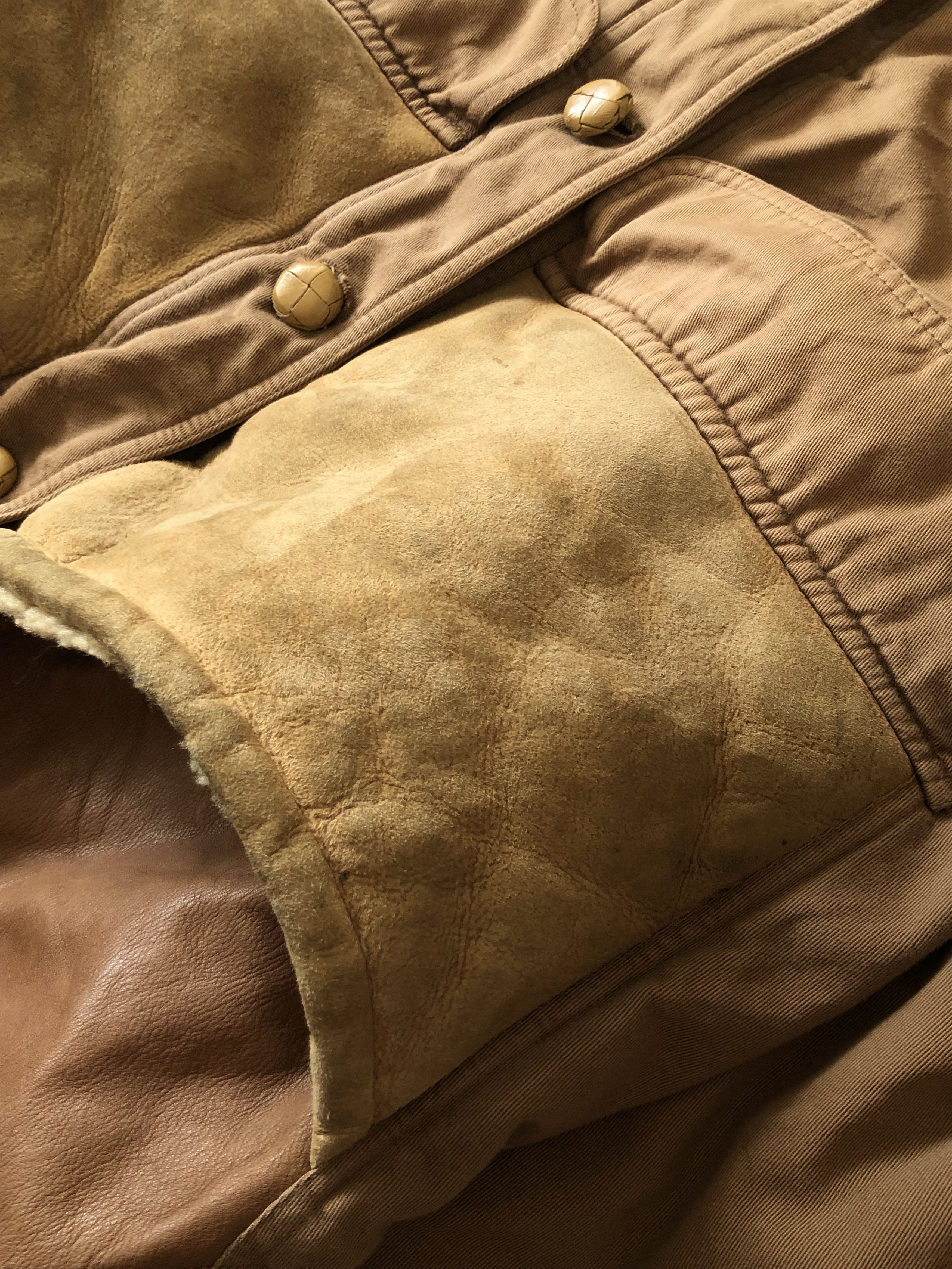Chevignon RARE🔥VINTAGE CHEVIGNON YOKES LEATHER SHEARLING JACKET Size US XL / EU 56 / 4 - 12 Thumbnail