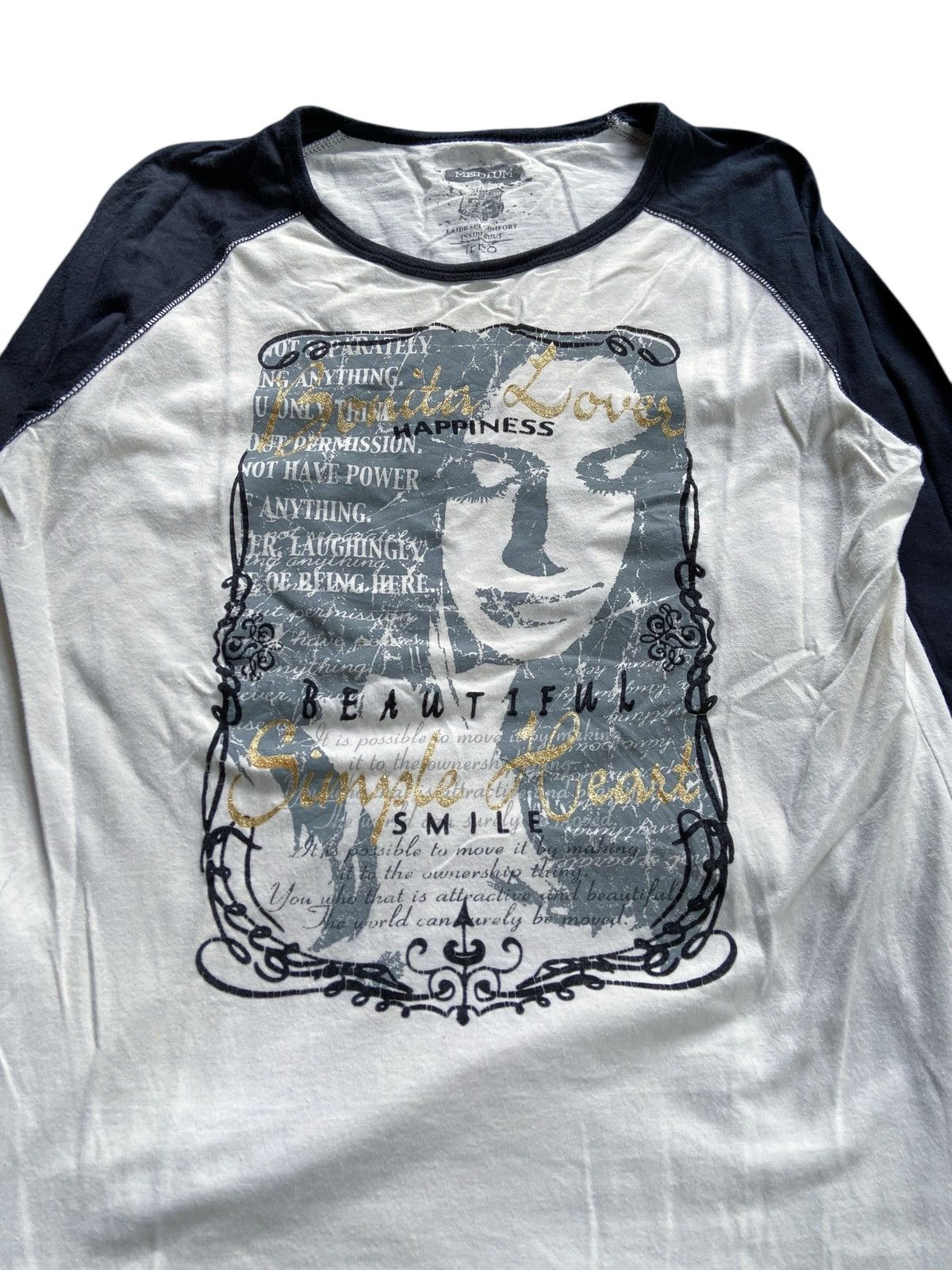 Japanese Brand IKKA POEM RAGLAN LONG SLEEVE Size US M / EU 48-50 / 2 - 2 Thumbnail
