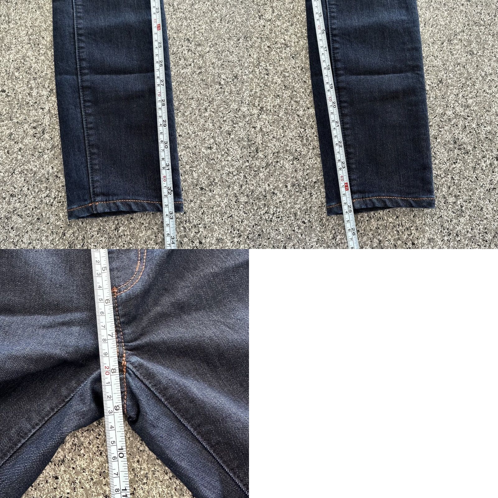 Loft LOFT Ann Taylor Loft Modern Jeans Skinny Womens 2 26x25 Dark Wash Stretch Denim 5-Pocket Womens Jeans Size 26" / US 2 / IT 38 - 8 Thumbnail