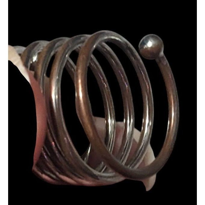 Other Copper And Silver Tone Metal Coil Ring Size 7 Size ONE SIZE - 16 Thumbnail