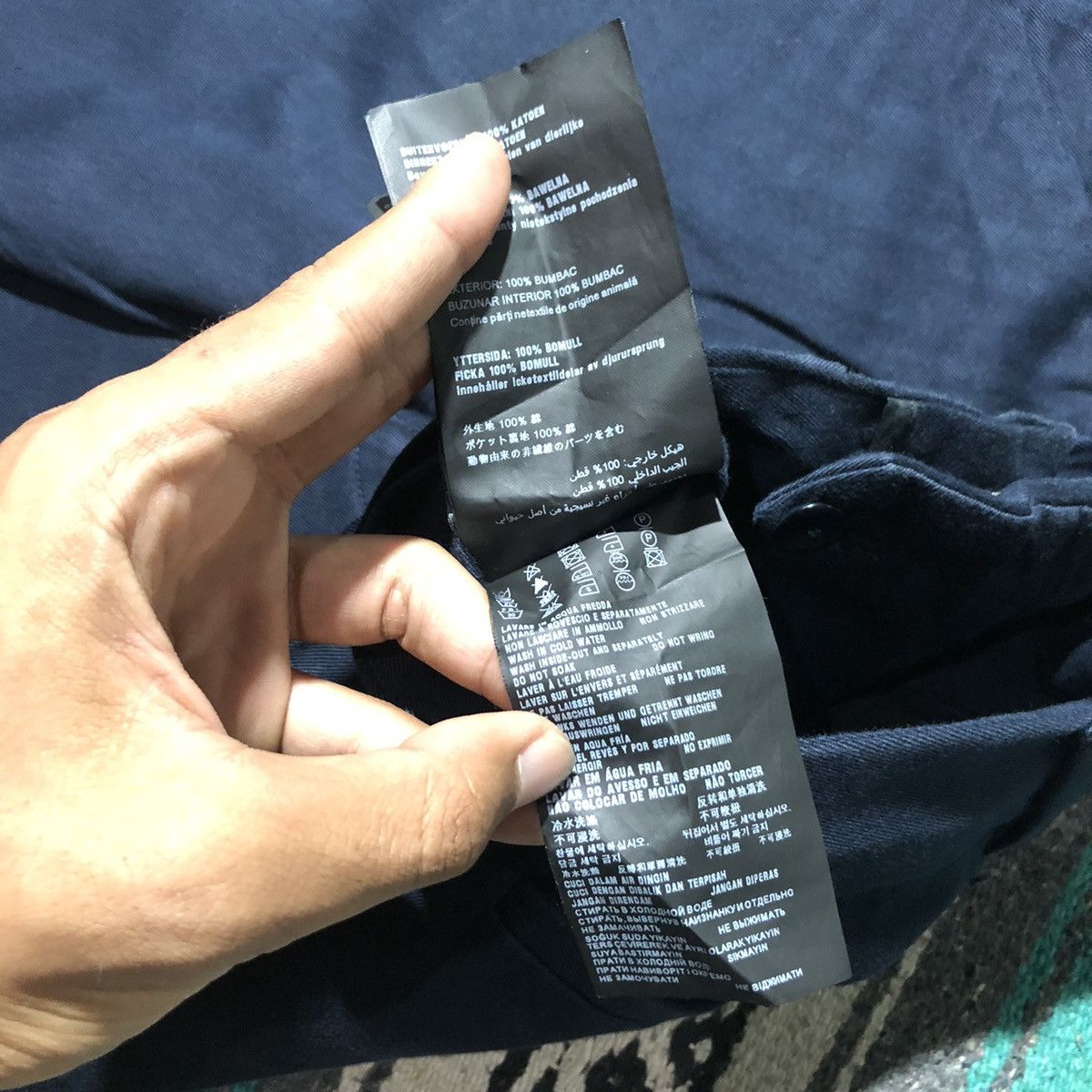 Prada Prada Navy Cotton Trousers Pants Size US 32 / EU 48 - 11 Thumbnail