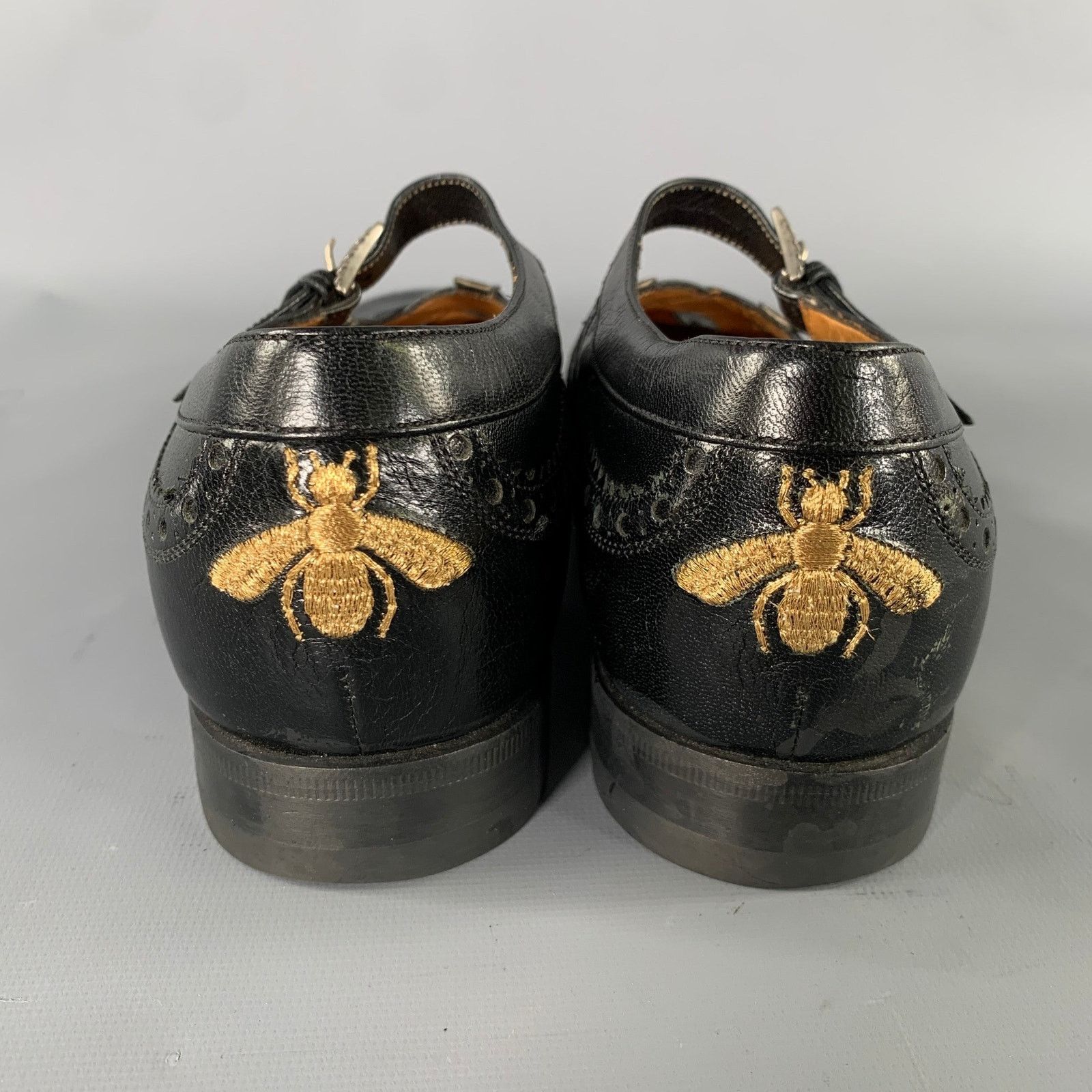 Gucci GUCCI Size 9 Black Thesis Queercore Leather Loafer Sandals Size US 9 / EU 42 - 3 Thumbnail