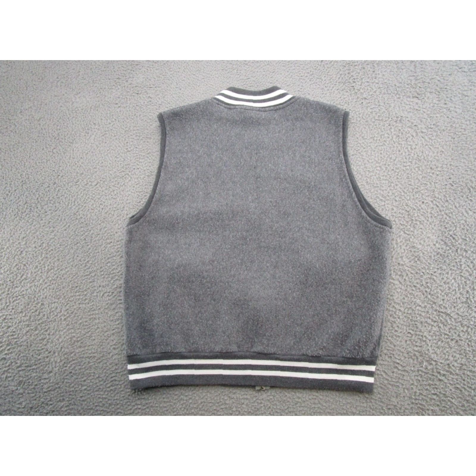 Vintage VINTAGE Medici Vest Main Zip Gray Full Zip Pockets Size L Mens Size US L / EU 52-54 / 3 - 7 Thumbnail