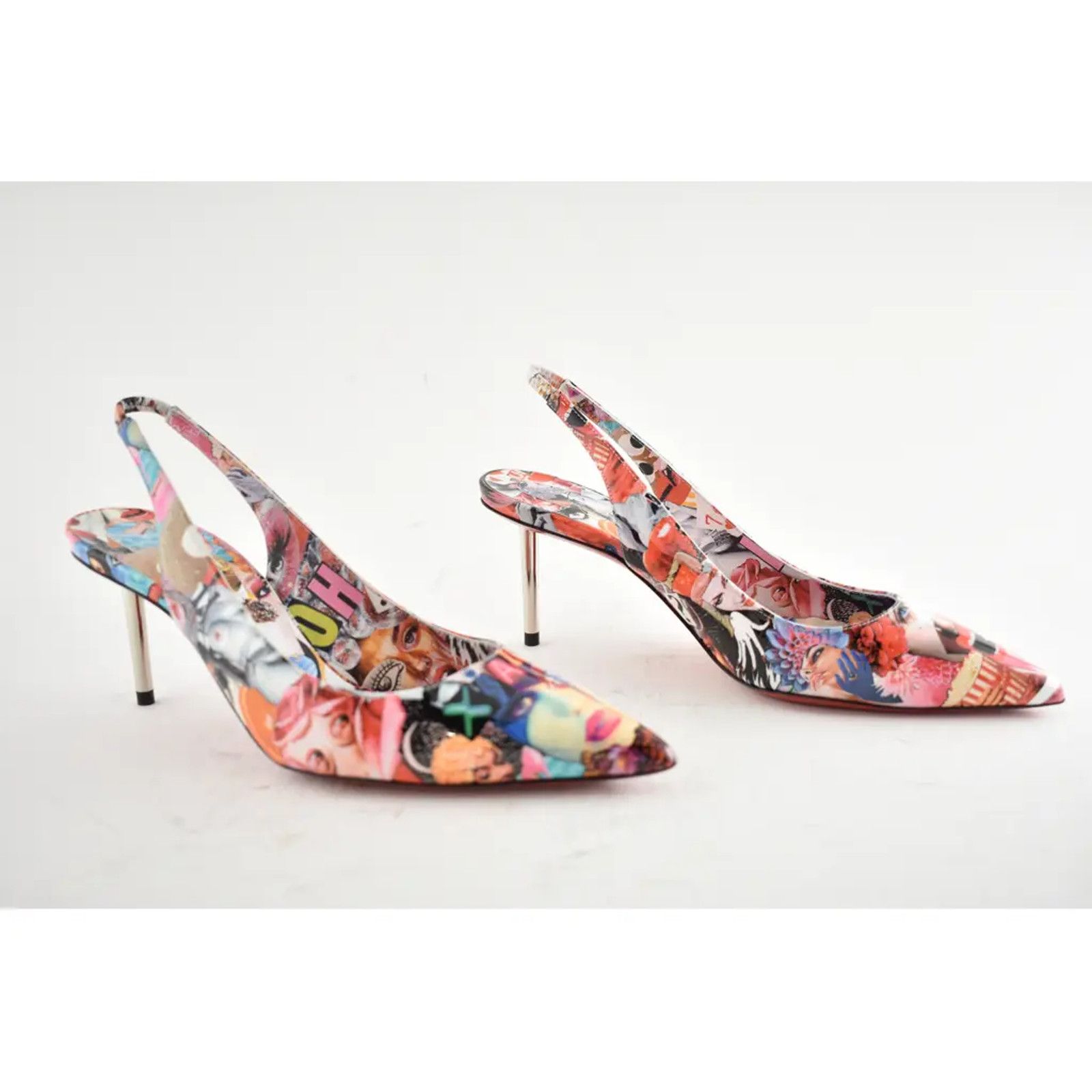 Christian Louboutin Epic Sling 70 Patent OH Xtian Black Slingback Heel Pump 36 Size US 6 / IT 36 - 4 Thumbnail