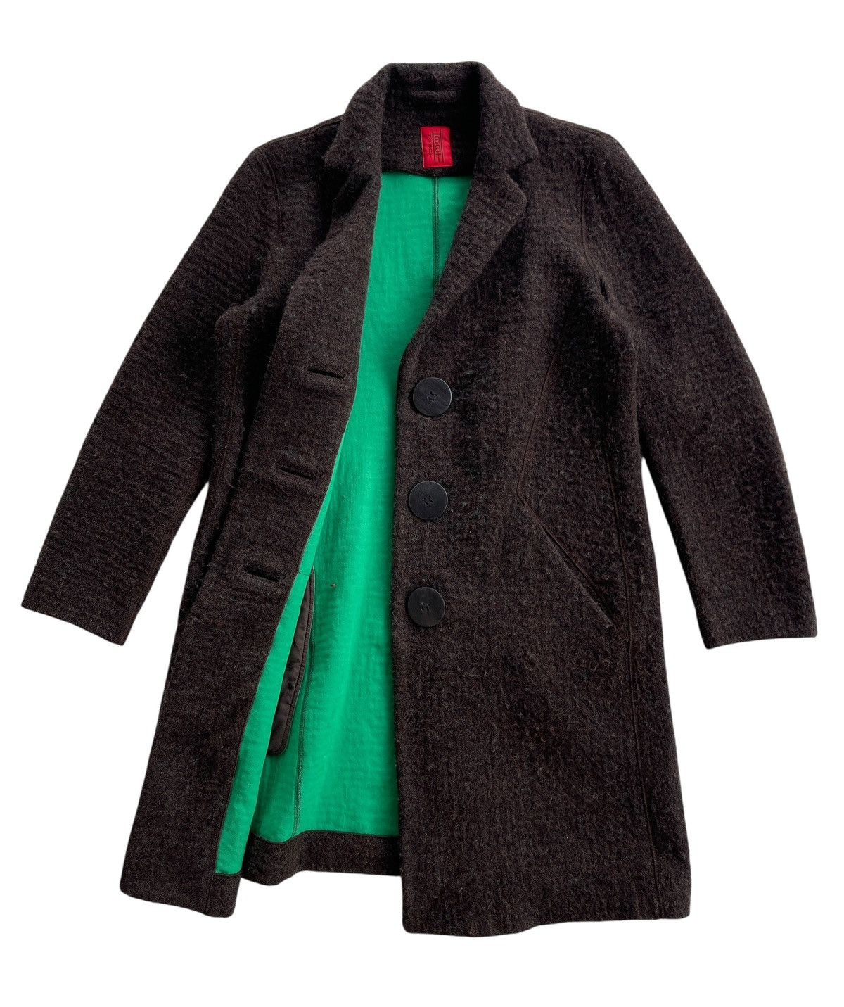 Issey Miyake Issey Miyake Heart Haat Wool Longcoat Size S / US 4 / IT 40 - 1 Thumbnail