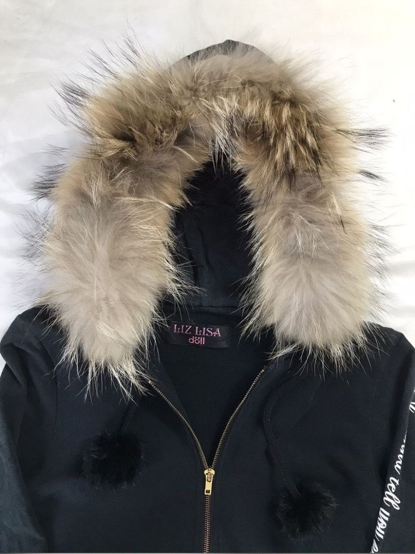 Japanese Brand Liz Lisa LGB If Six Was Nine Style Faux Fur Zip Hoodie Size US XS / EU 42 / 0 - 6 Thumbnail