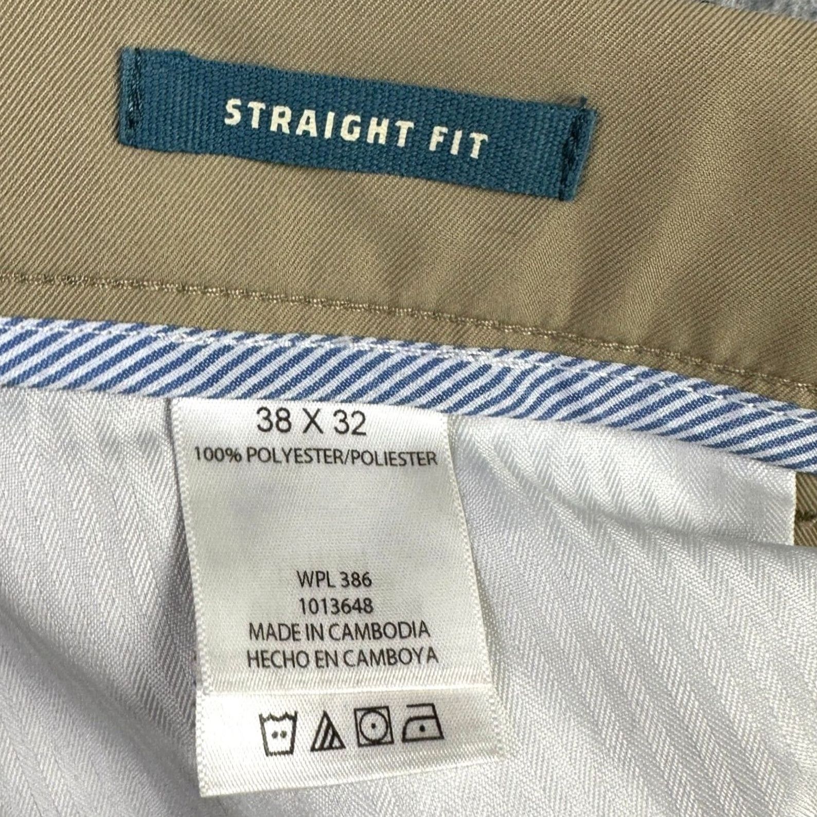 Haggar Haggar Men Performance Slacks Pants 38X32 Beige Straight Fit Chino Pockets NEW Size US 38 / EU 54 - 5 Thumbnail