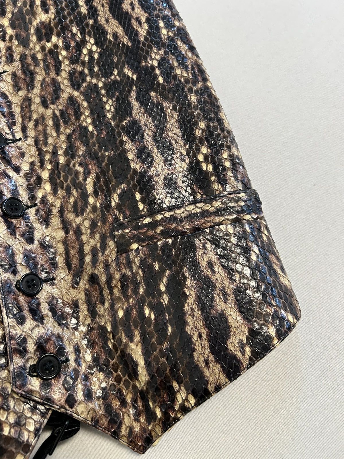 Saint Laurent Paris FW2016 1/1 Sample Python Leather Vest Size US M / EU 48-50 / 2 - 5 Thumbnail