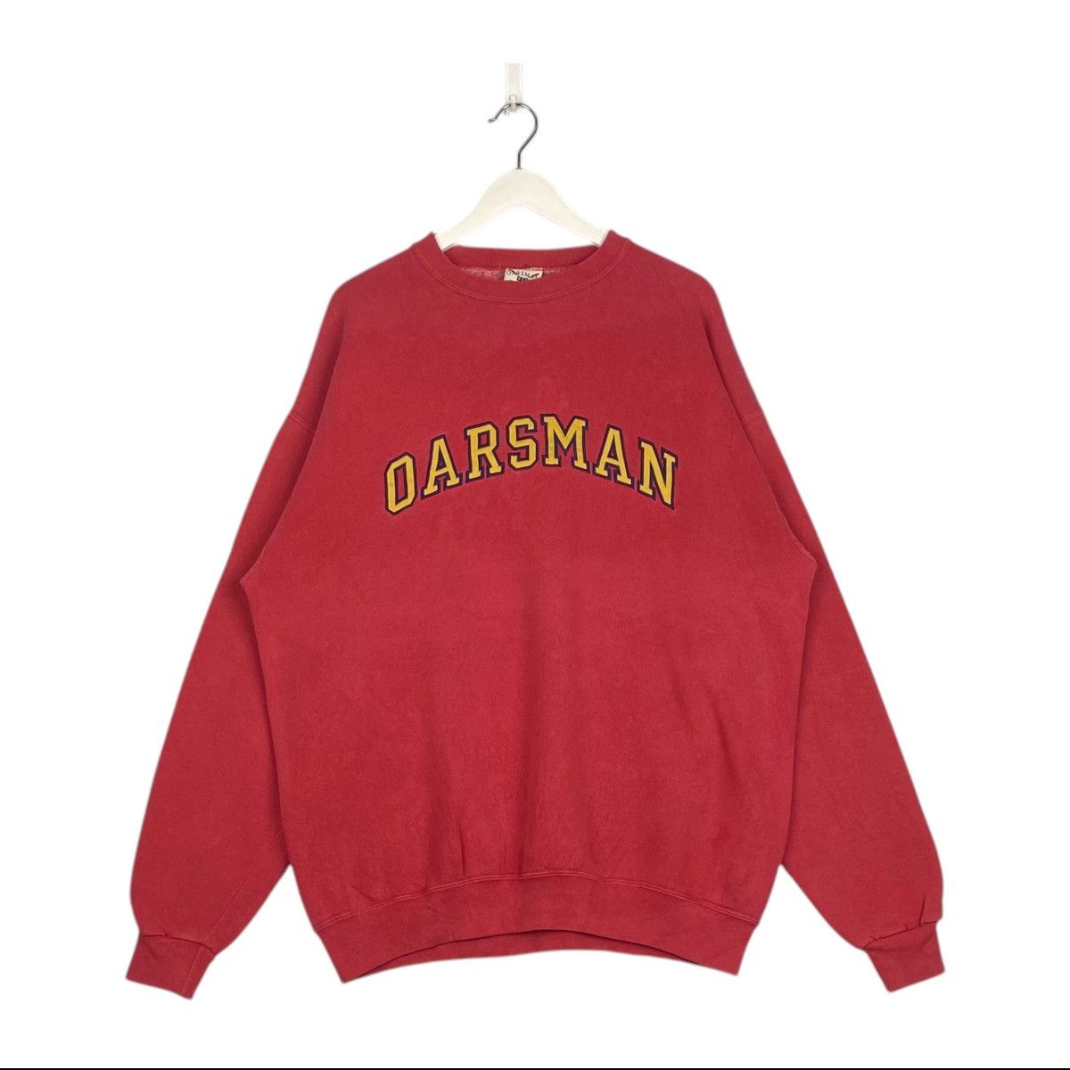 Designer × Vintage Vintage Oarsman 913 Embroidered Crewneck Sweatshirt Red Size US XL / EU 56 / 4 - 1 Thumbnail