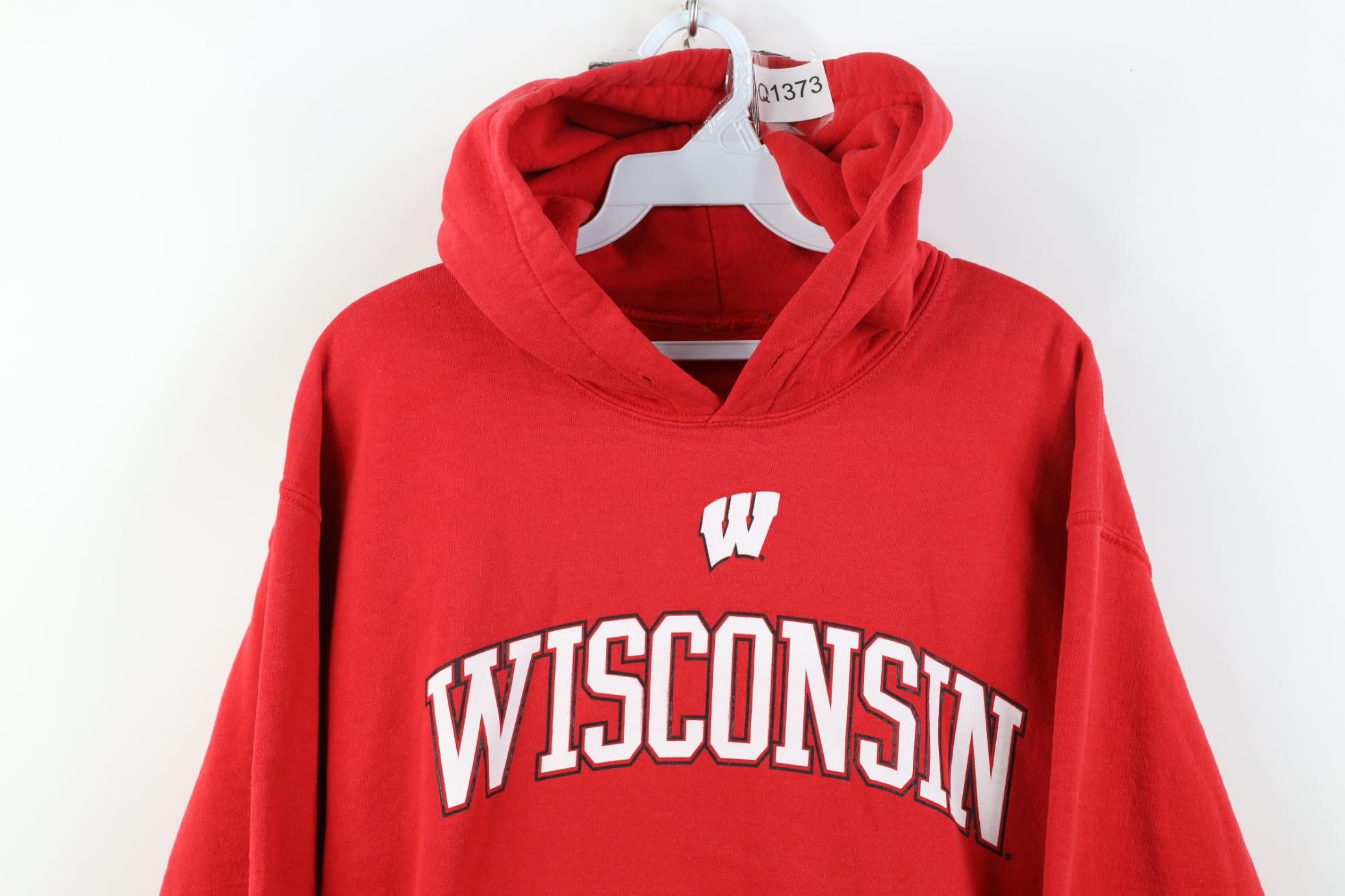 Vintage Vintage 90s Y2K University of Wisconsin Hoodie Sweatshirt Size US S / EU 44-46 / 1 - 2 Thumbnail