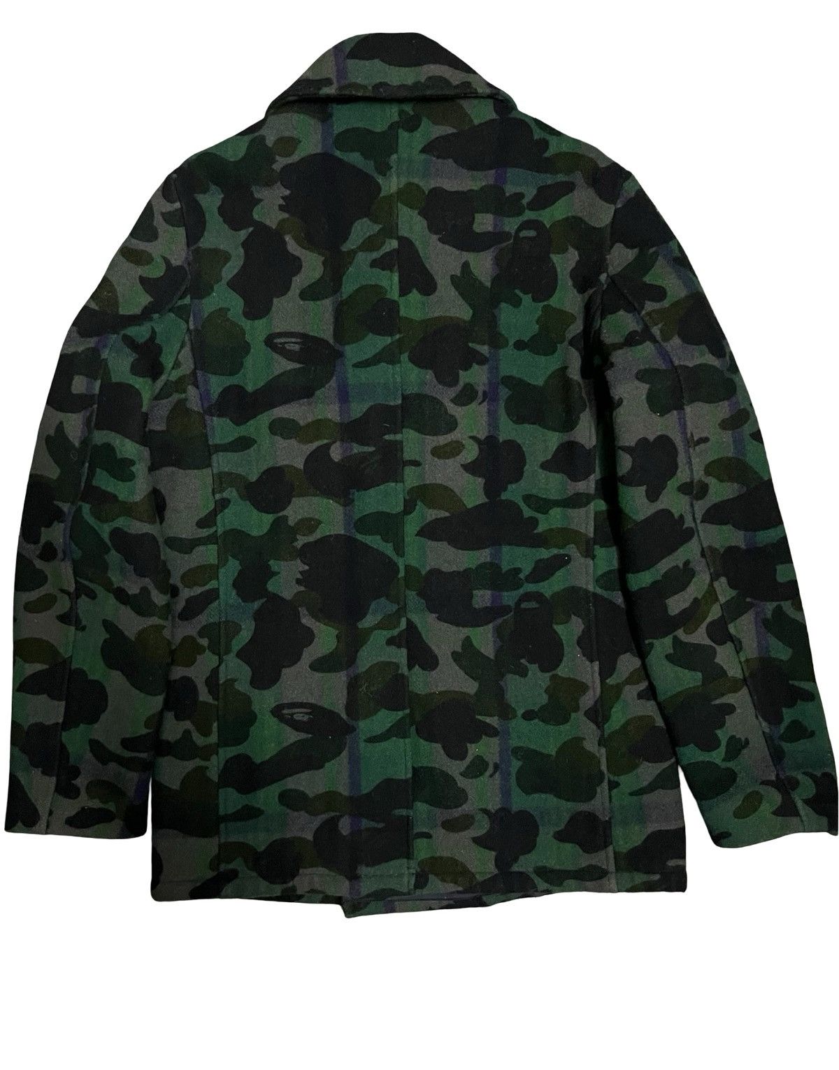 Bape BAPE (A Bathing Ape) camouflage wool pea coat Size US M / EU 48-50 / 2 - 2 Thumbnail